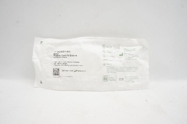Bard 0089180 Plastic Cath'N Sleeve with Solution Container 18Fr x 22inch