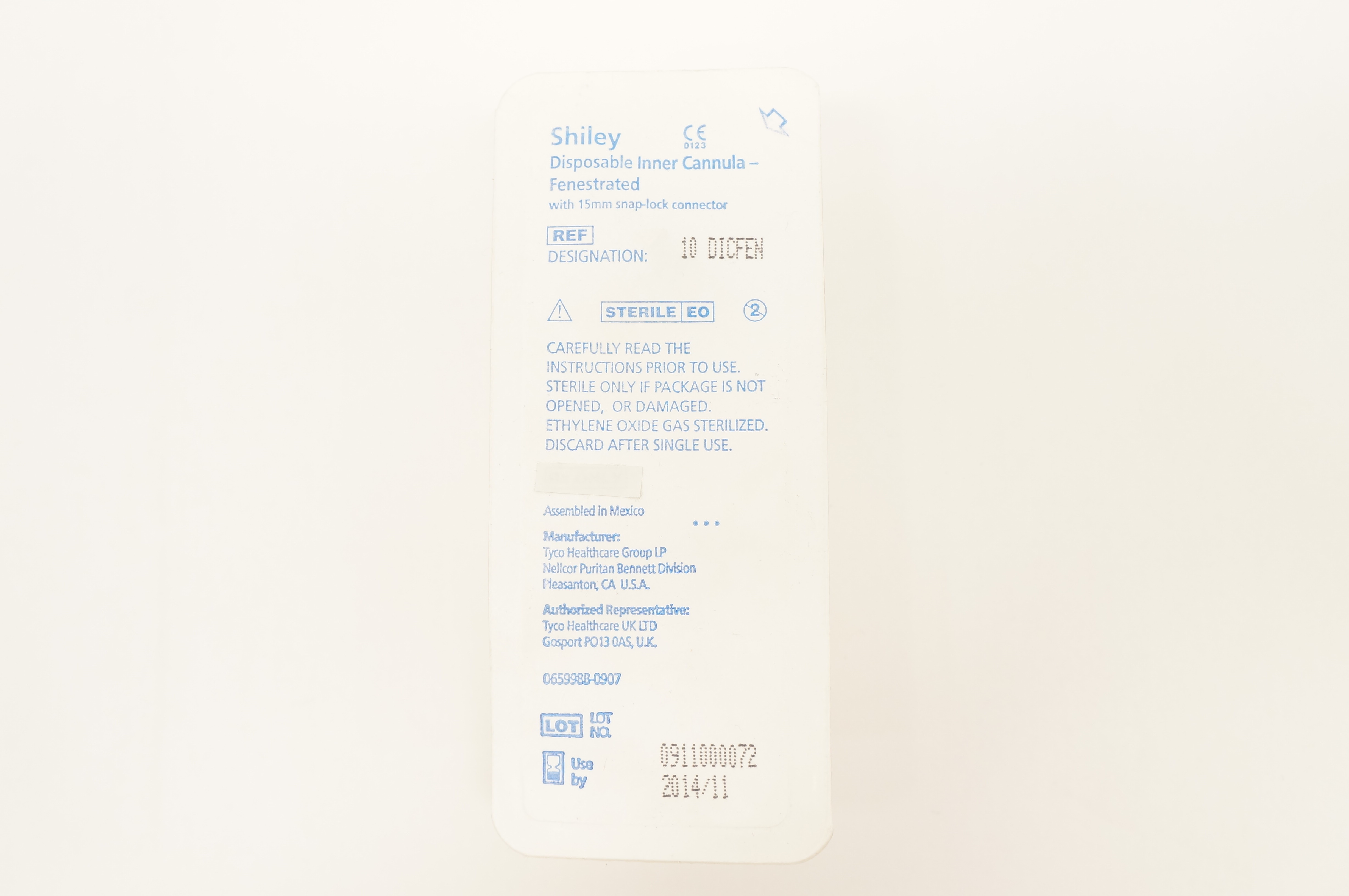 Covidien 10DICFEN Shiley Inner Cannula Fenestrated (x)