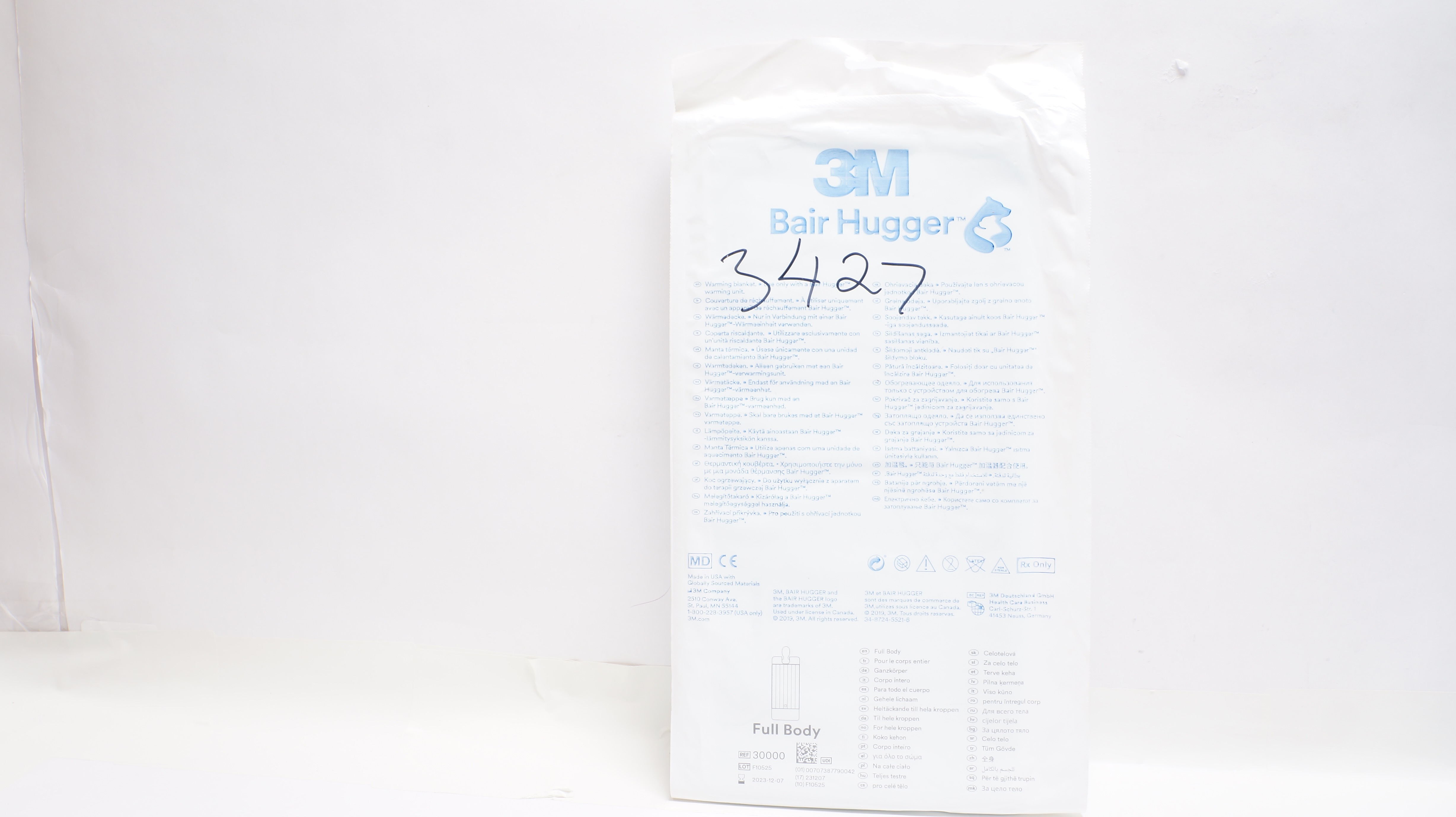 3M 30000 Bair Hugger Adult Full Body Underbody Warming Blanket (x)