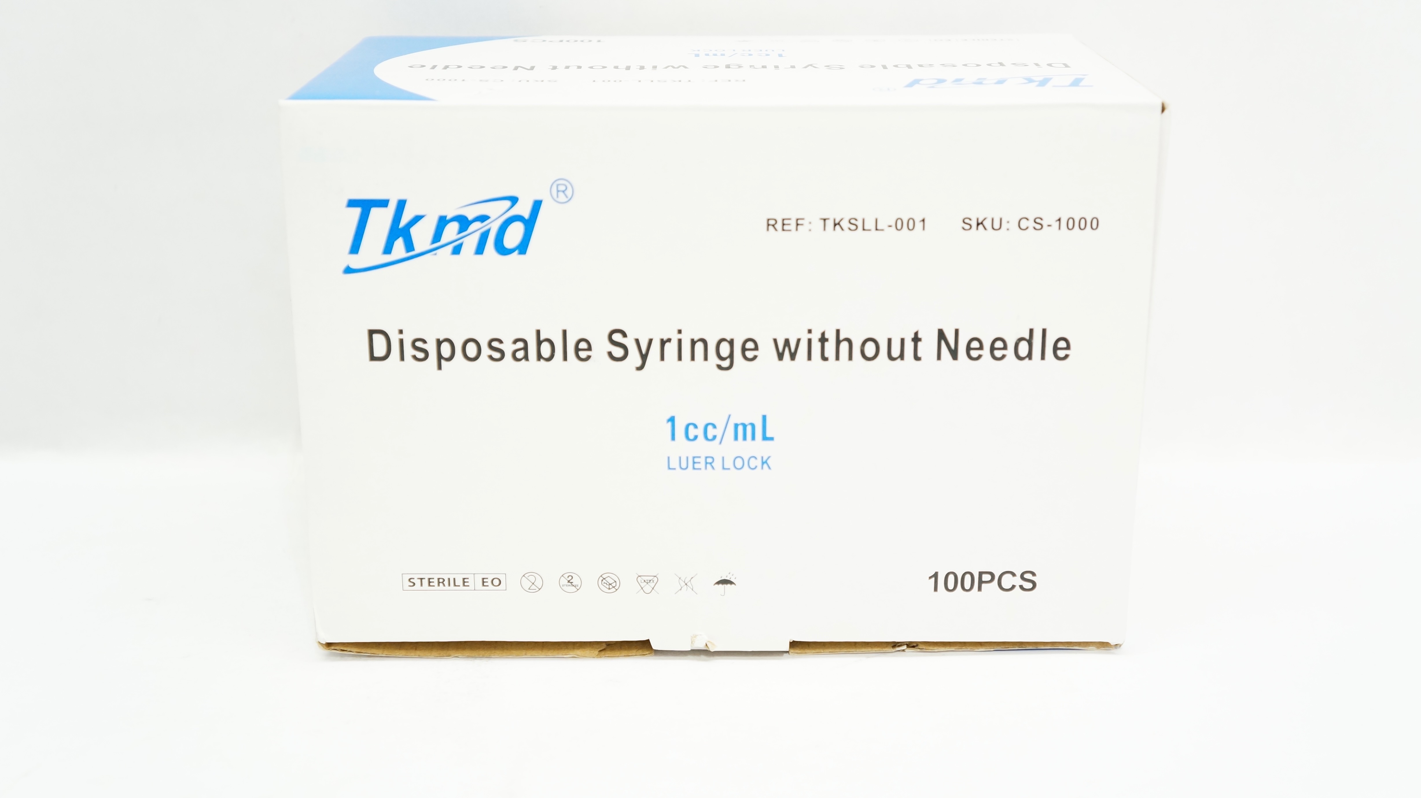 Anhui Tiankang Medical TKSLL-001 Tkmd Syringe Without Ndle 1cc/mL - Box of 100