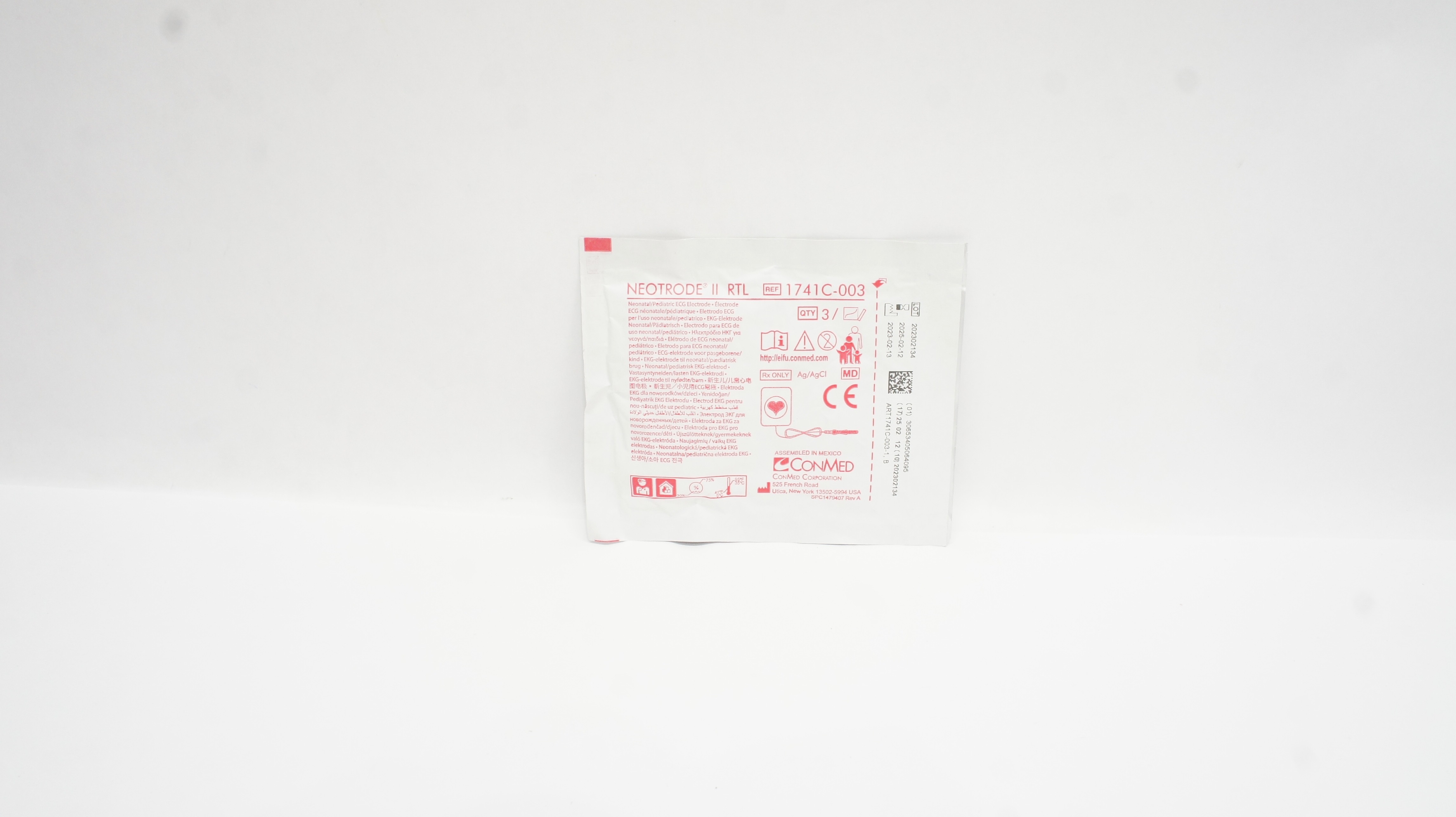 ConMed 1741C003 Neotrode II RTL Neonatal/Pediatric ECG Electrode