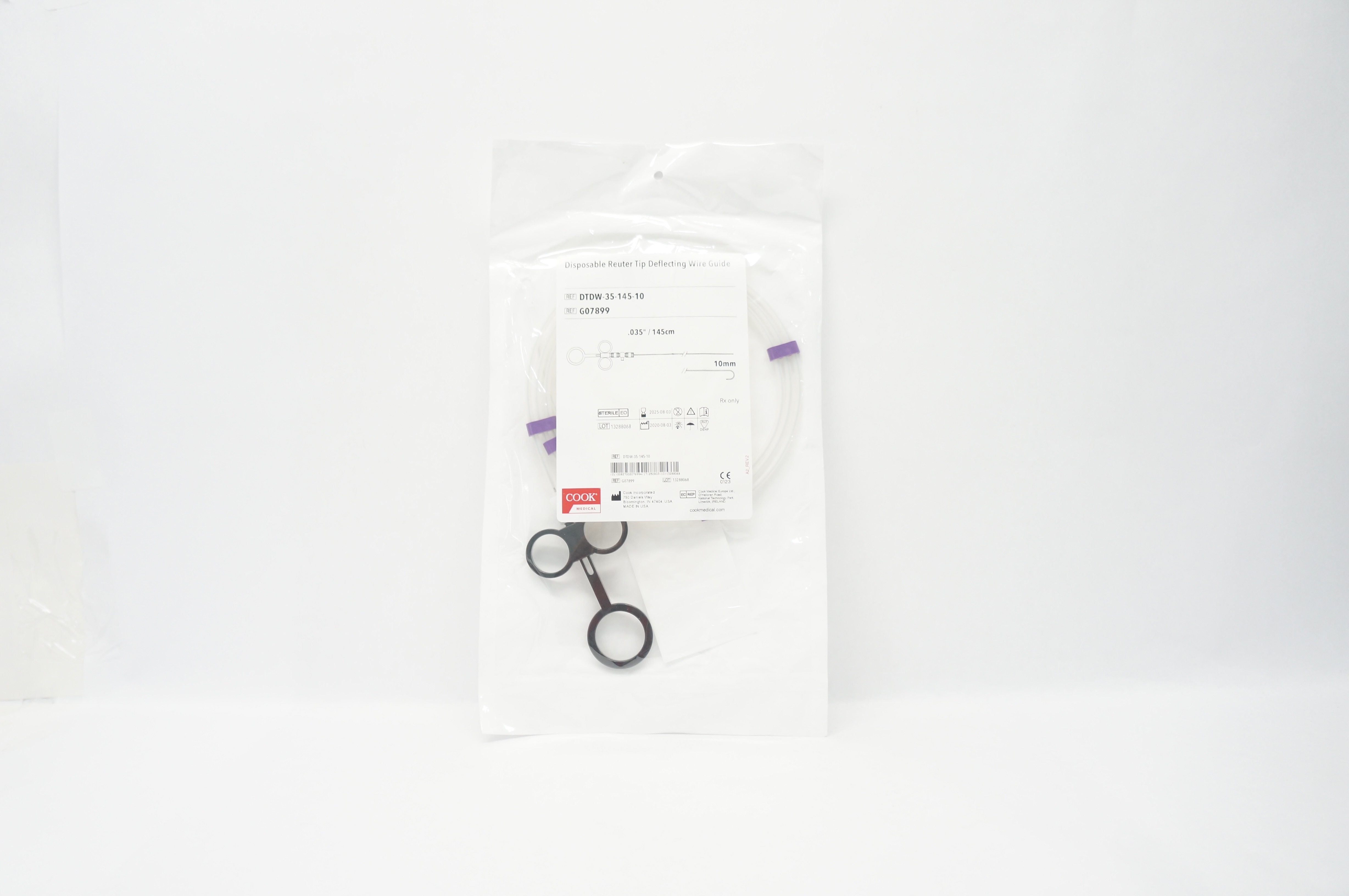 Cook Medical G07899 Disposable Reuter Tip Deflecting Wire Guide 10mmx0.035in.