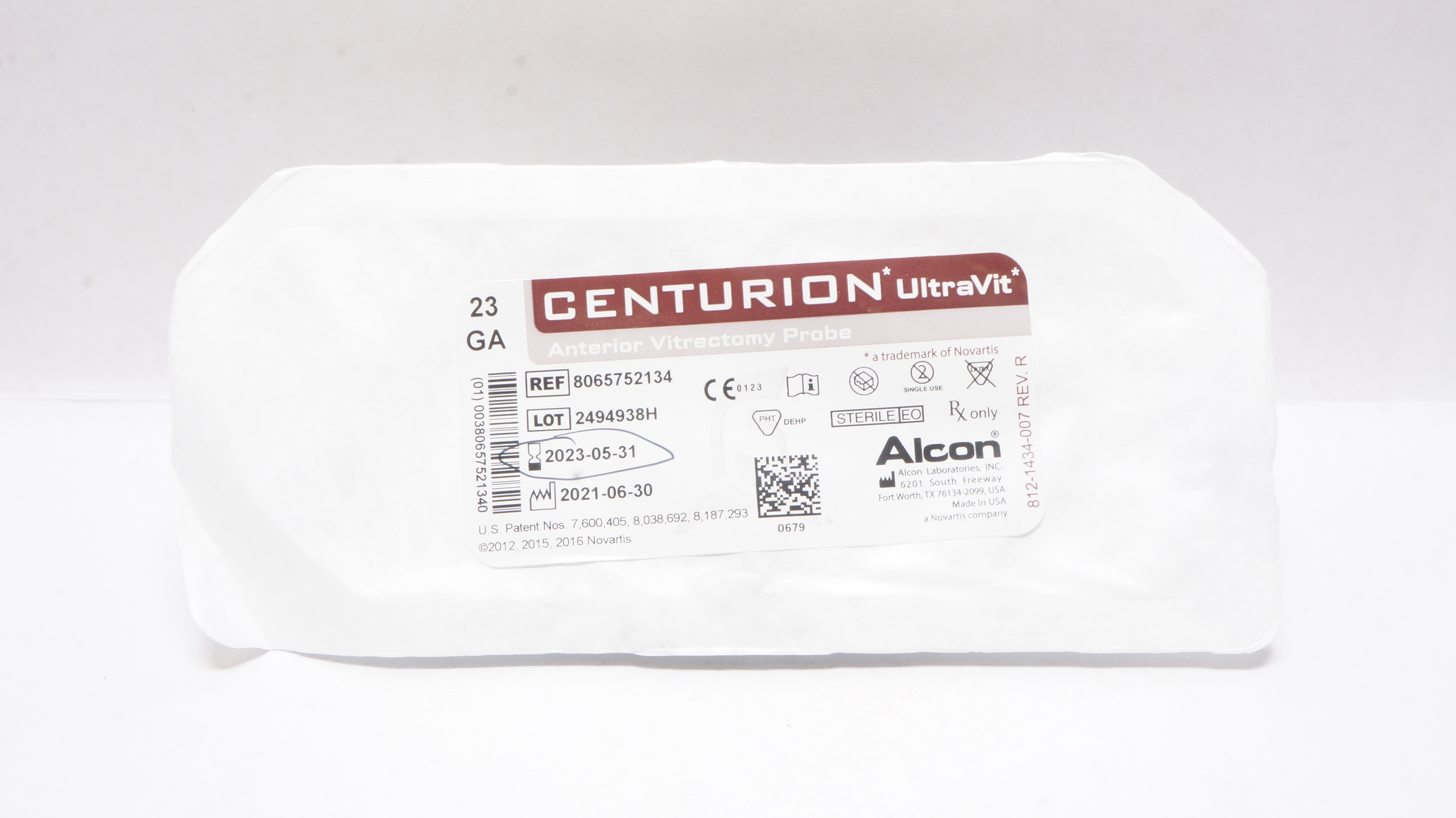 Alcon 8065752134 Centurion UltraVit Anterior Vitrectomy Probe 23Ga (x)