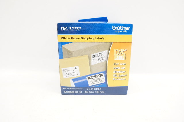 Dk 1202 Labels Brother DK-1202 White Paper Shipping Labels Roll 2.4inch x 3.9inch