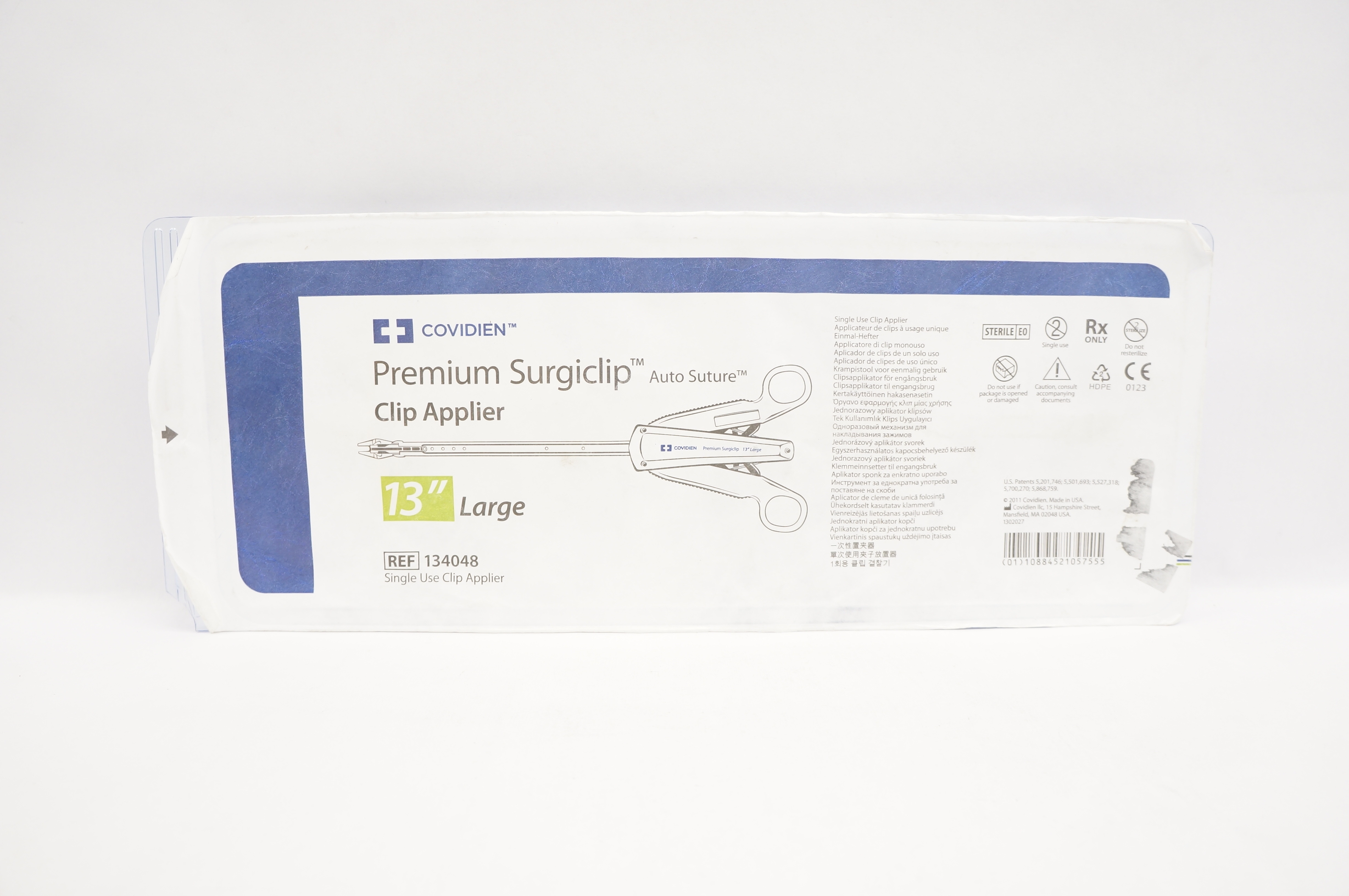 Covidien 134048 Premium Surgiclip Clip Applier 13inch Large