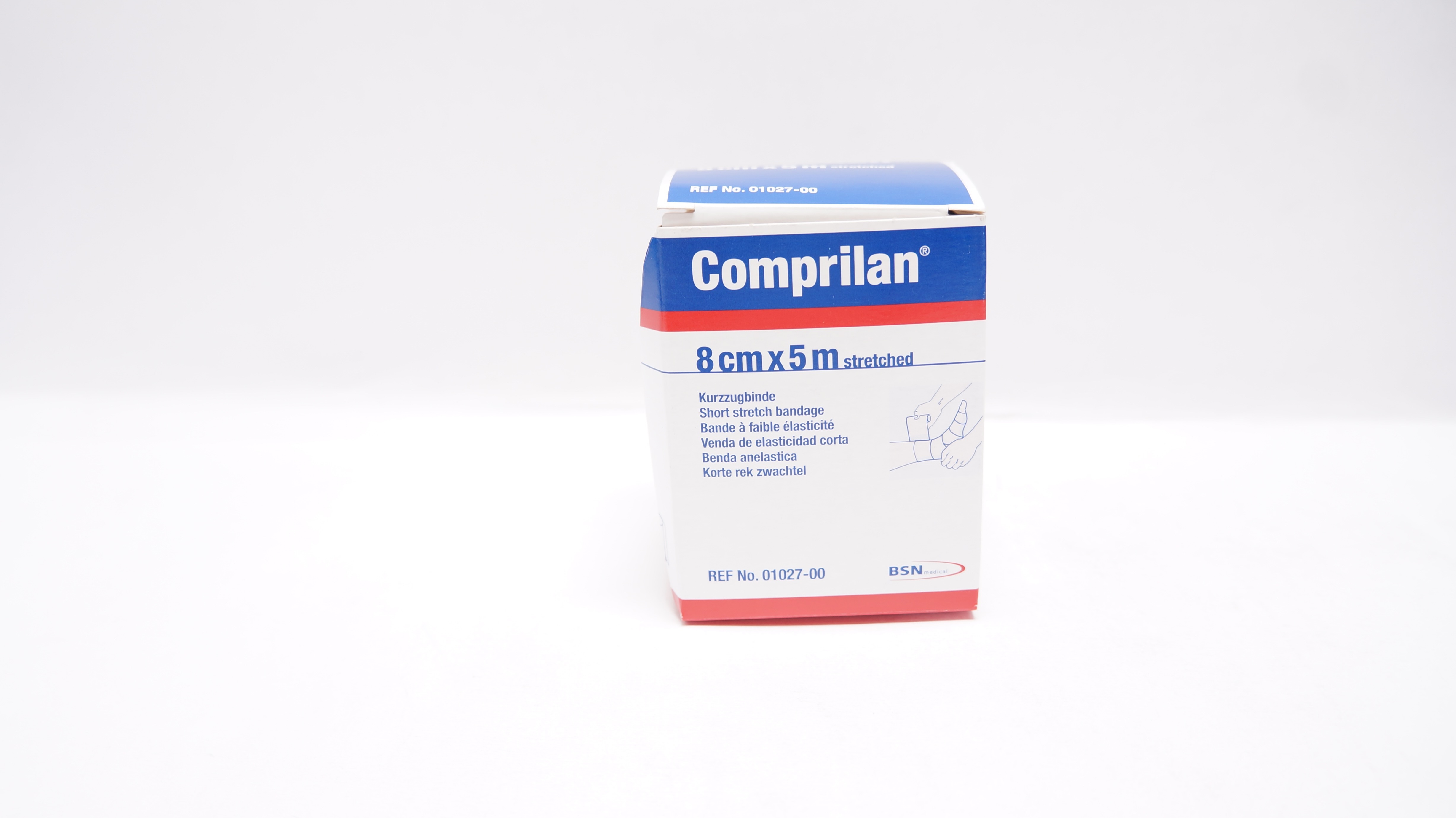 BSN 01027-00 Comprilan Short Stretch Bandage 8cm x 5m Stretched (x)