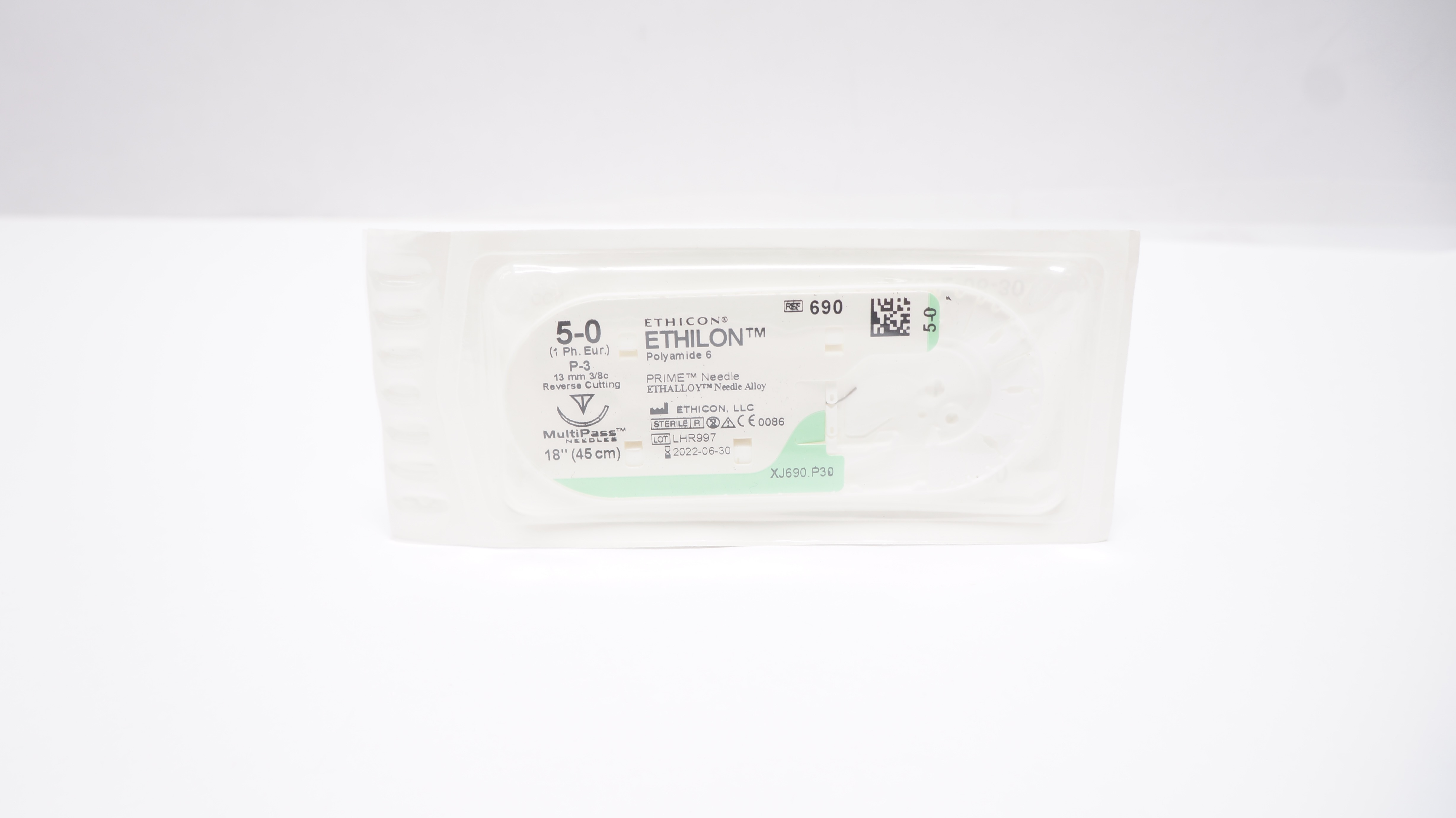 Ethicon 690 5-0 ETHILON, P-3 13mm 3/8c, 18inch (x)