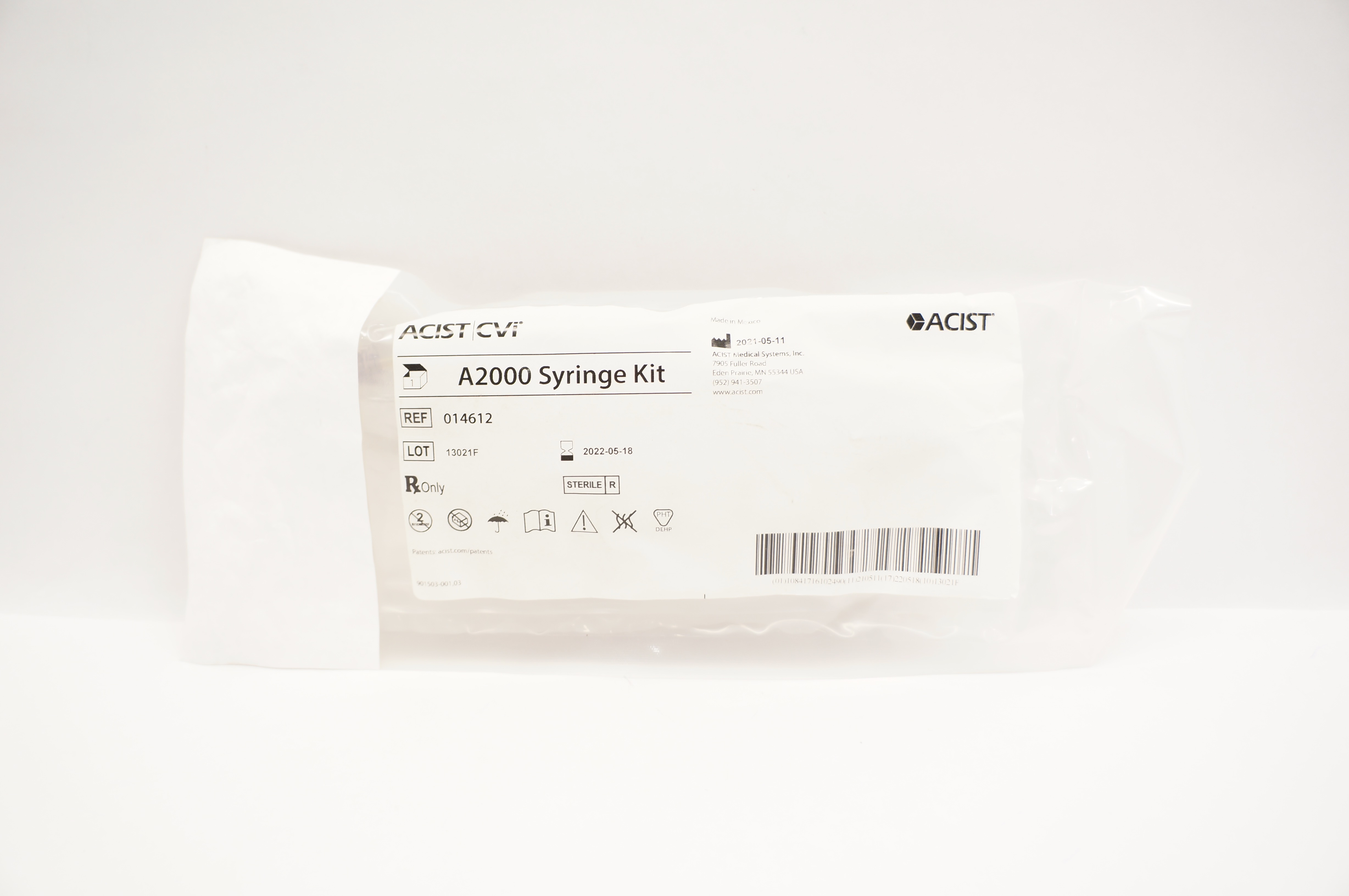 ACIST 014612 CVi  A2000 SYRINGE KIT (x)
