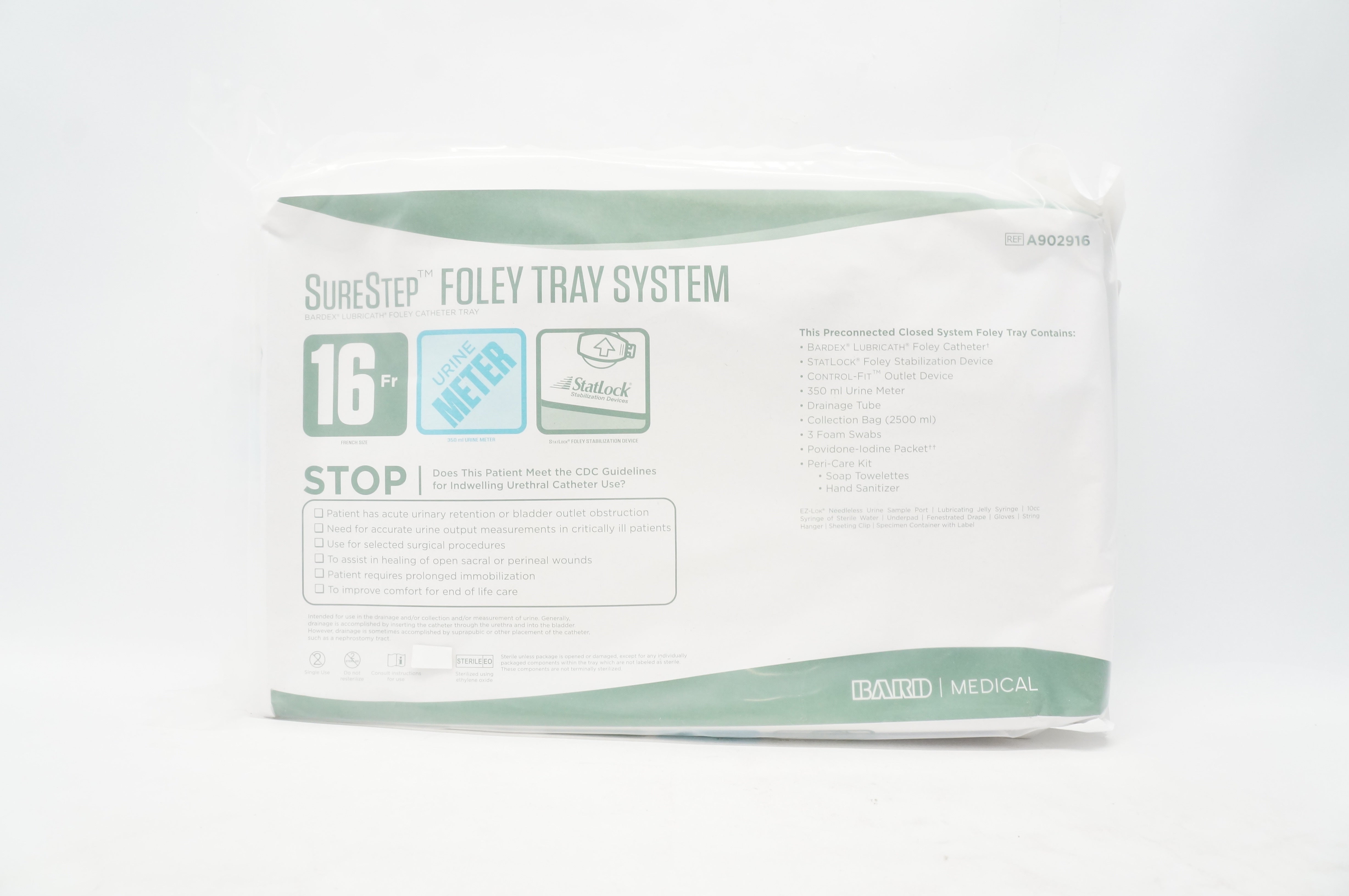 Bard A902916 SureStep Foley Tray System 16 Fr