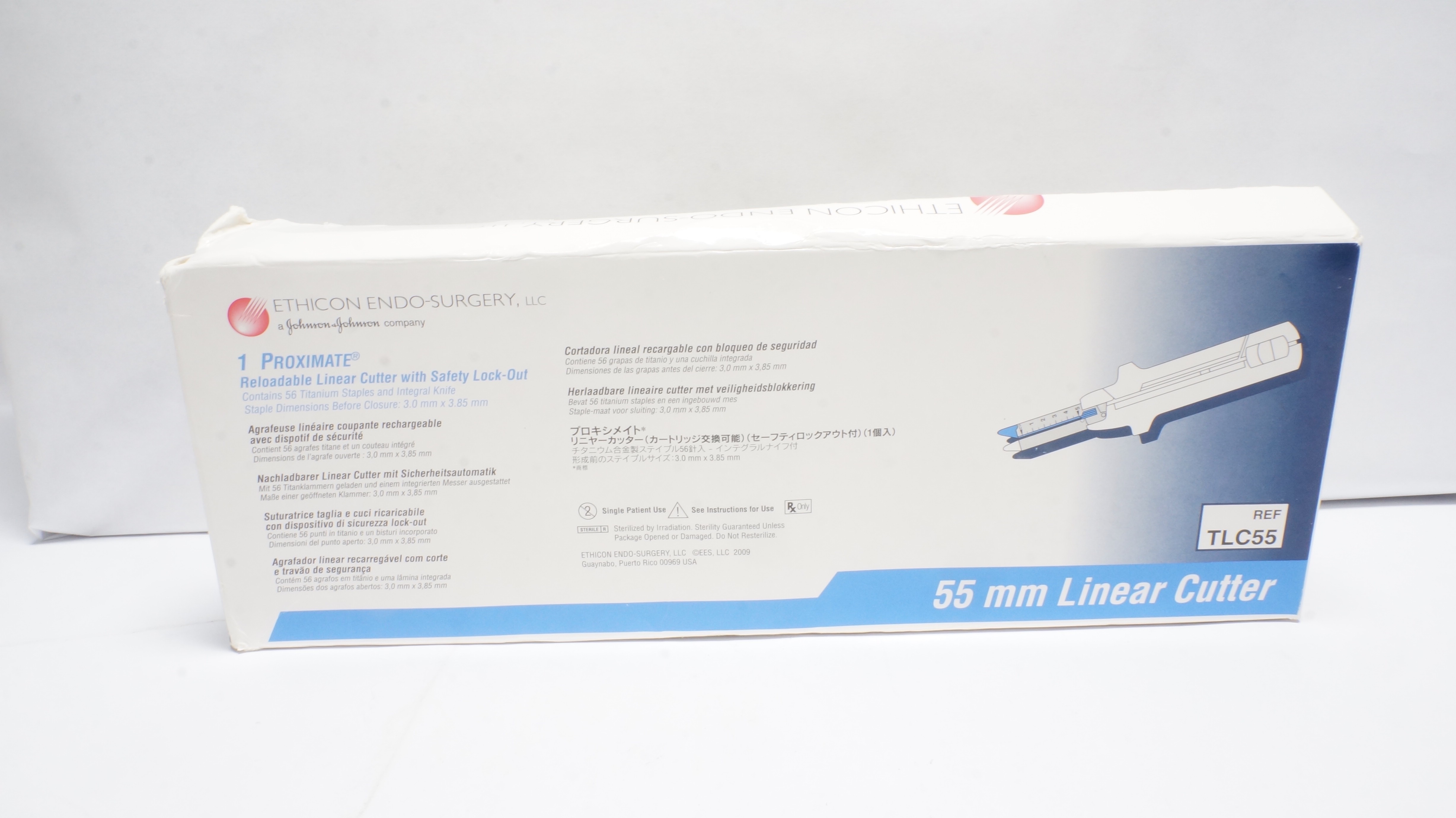 Ethicon TLC55 1 Proximate Reloadable 55mm Linear Cutter W/Safety Lock-Out (x)