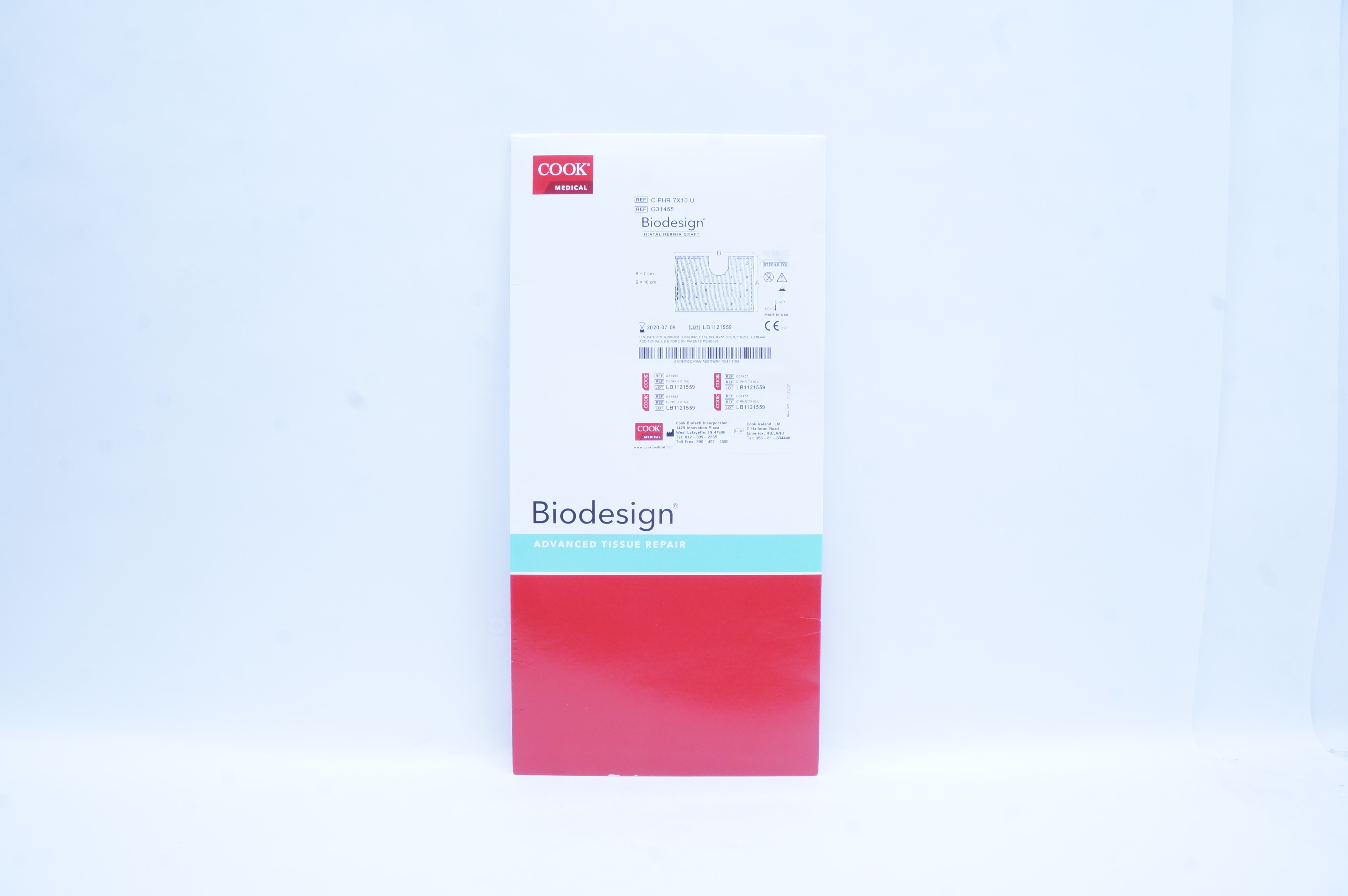 Cook Medical G31455 Biodesign Hiatal Hernia Graft 7cm x 10cm (x)
