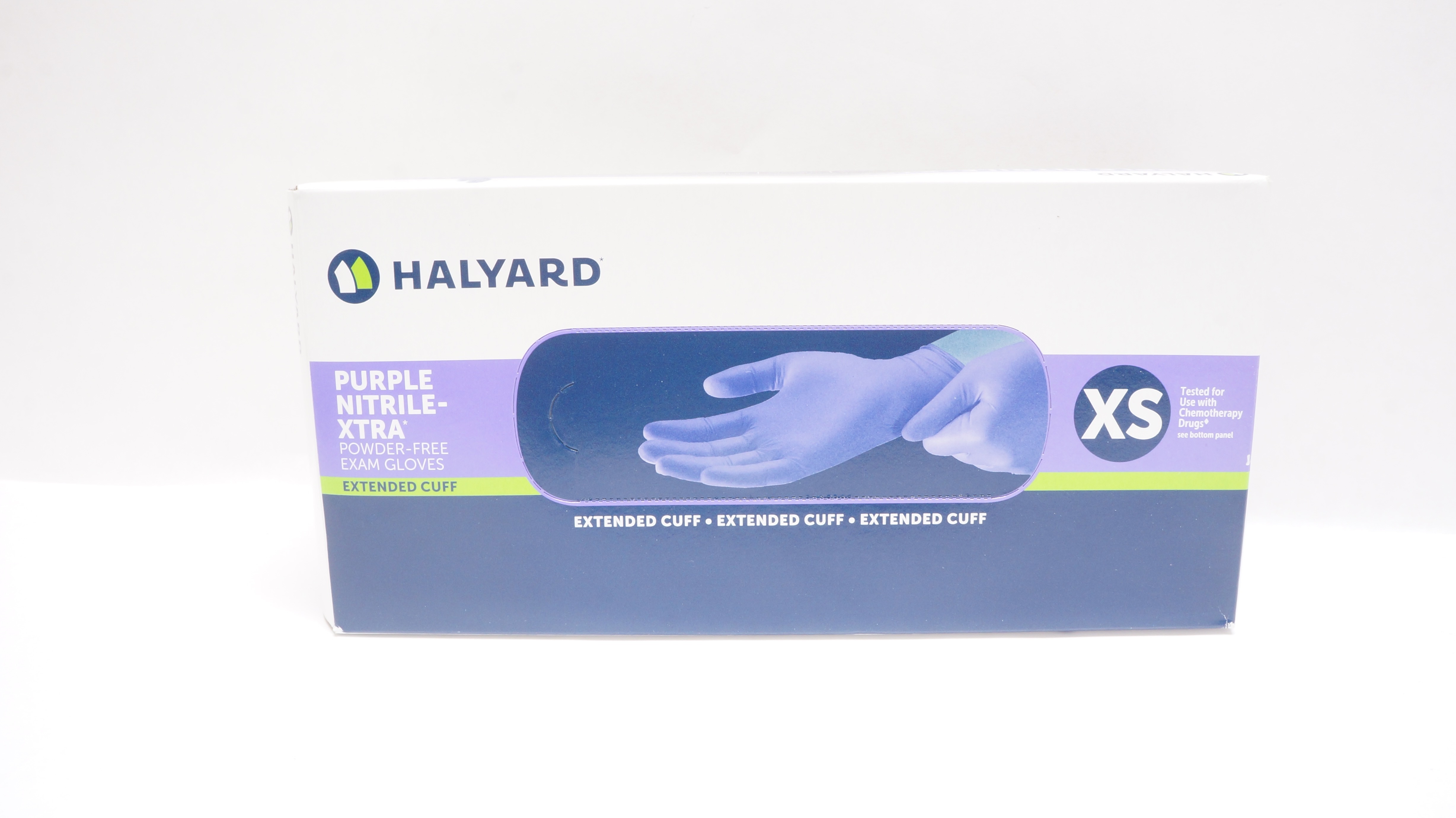 Halyard 55090 Purple Nitrile-Extra Powder-Free Exam Gloves,Size XS (x)-Box of 50