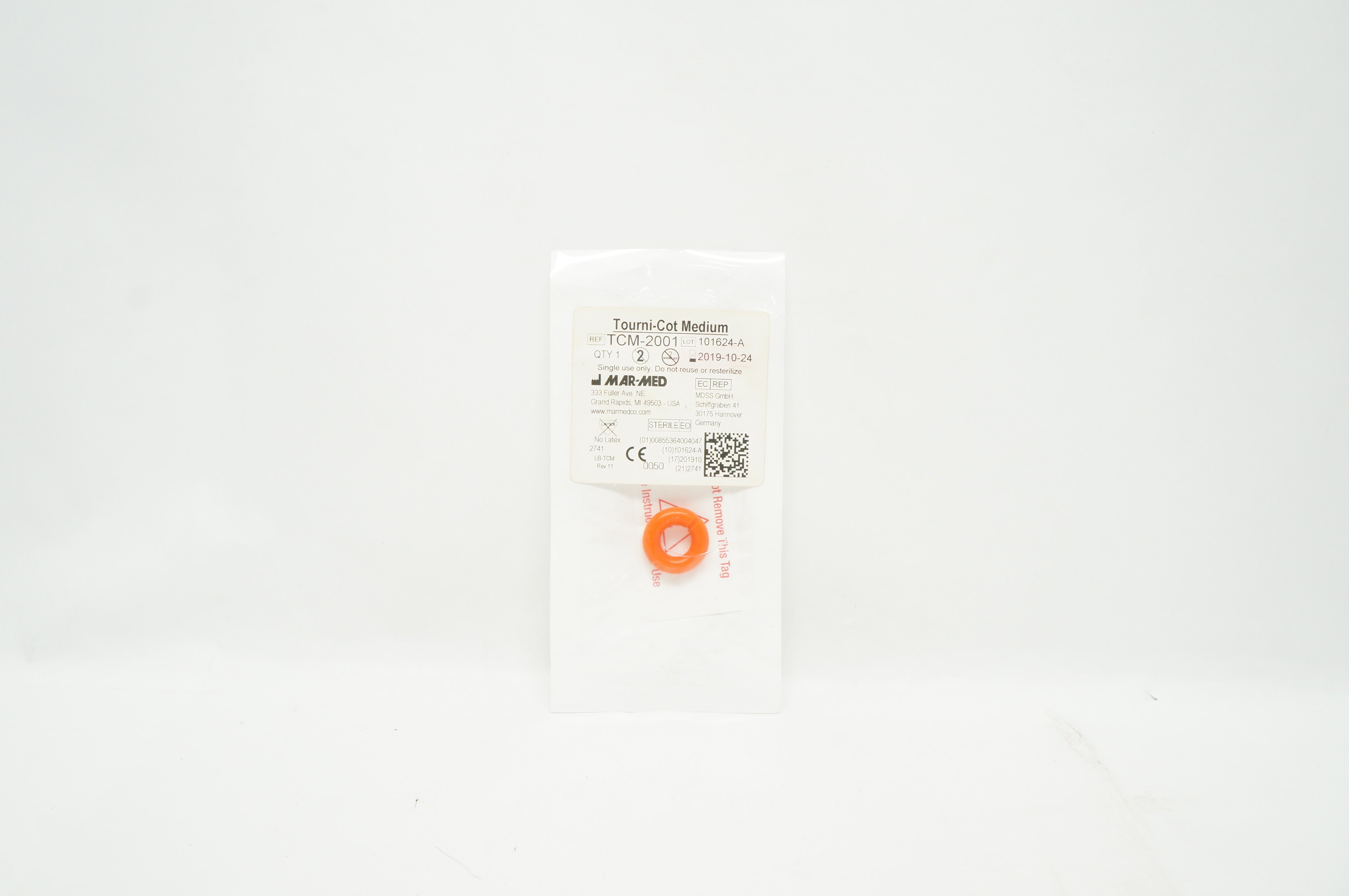 Mar-Med TCM-2001 Tourni-Cot Digit Tourniquet Ring, Medium (x)