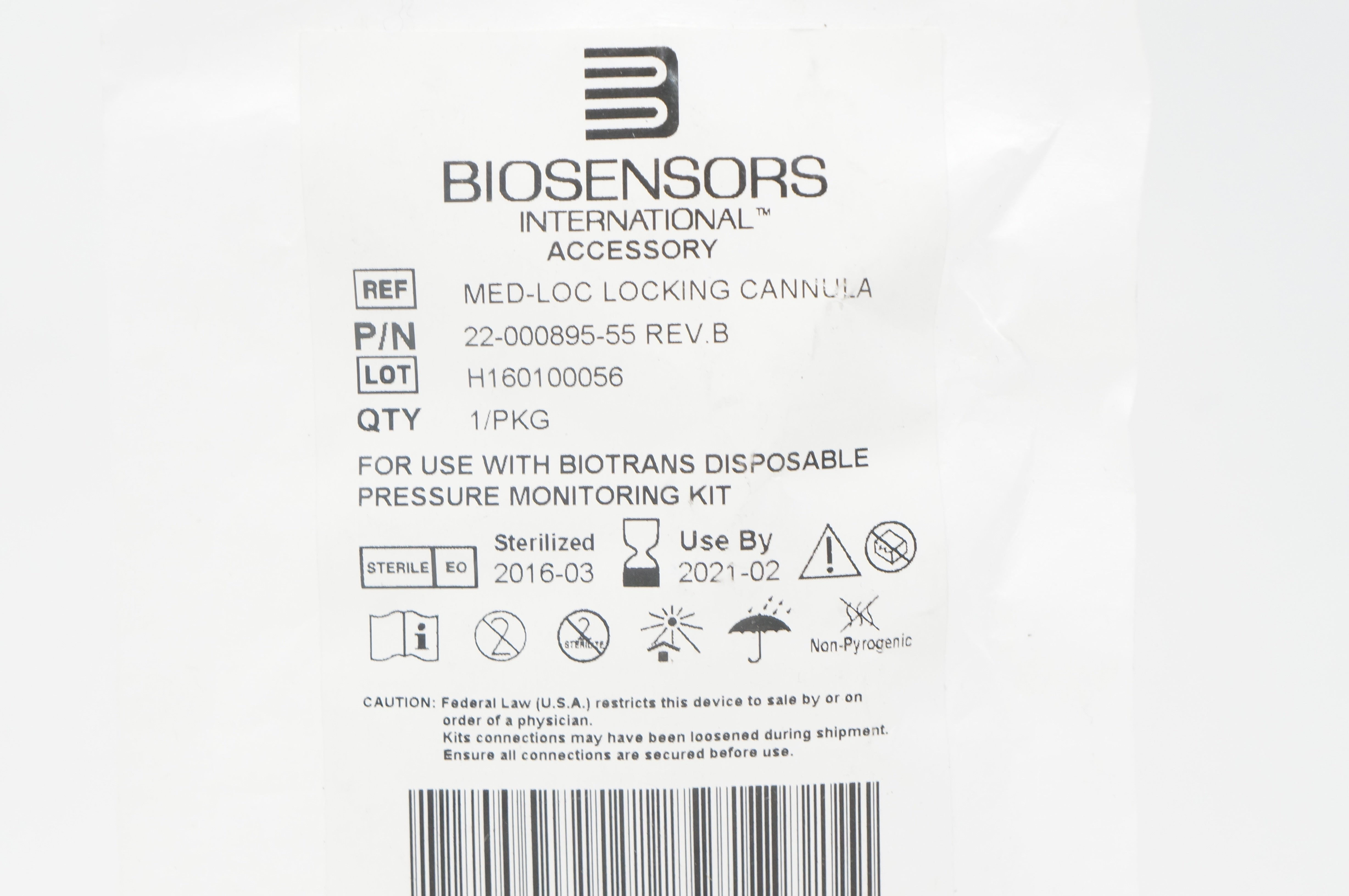 Biosensors International MED-LOC Locking Cannula (x)