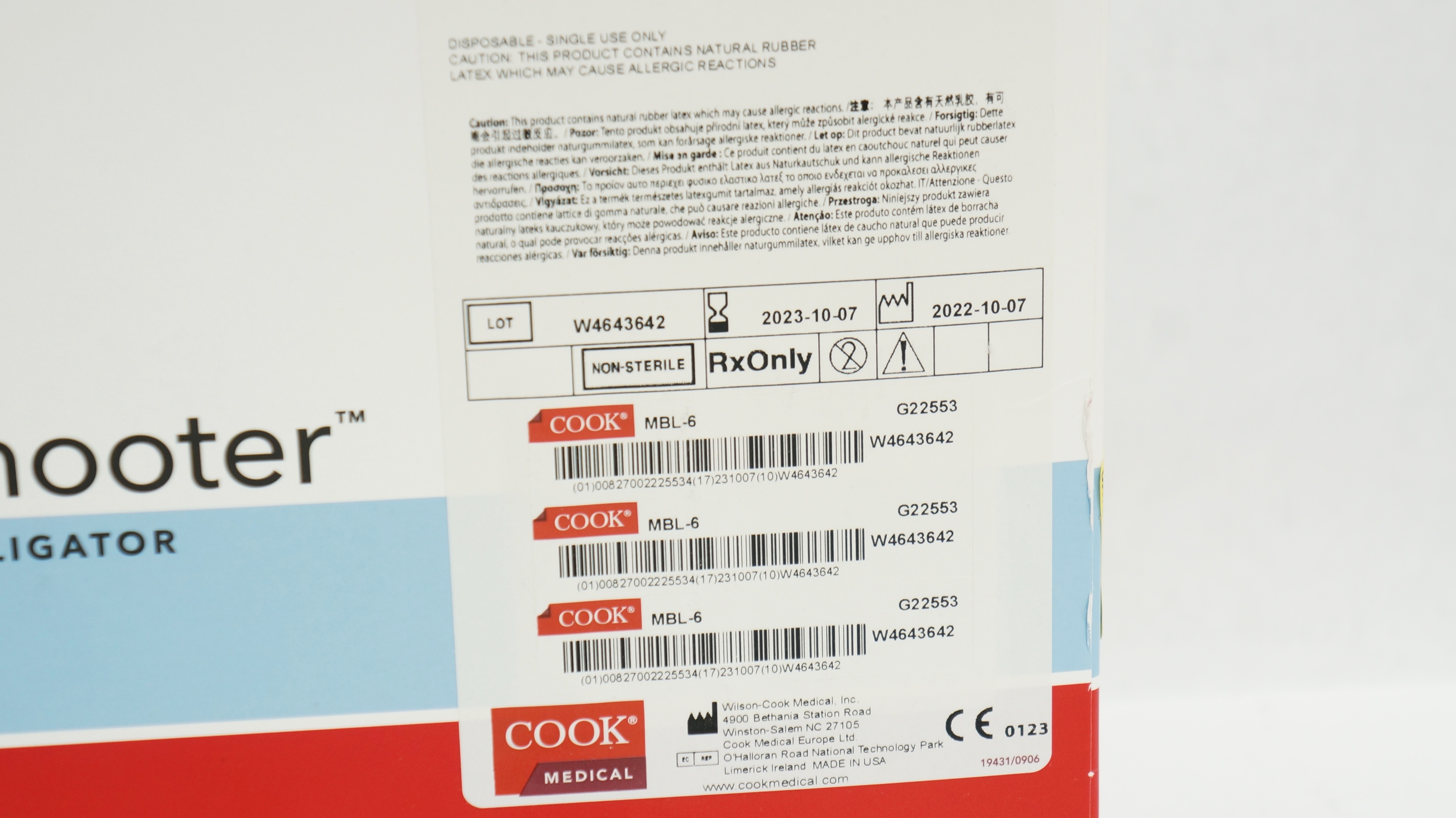 Cook Medical G22553 Six Shooter Saeed Multi-Band Ligator 9.5