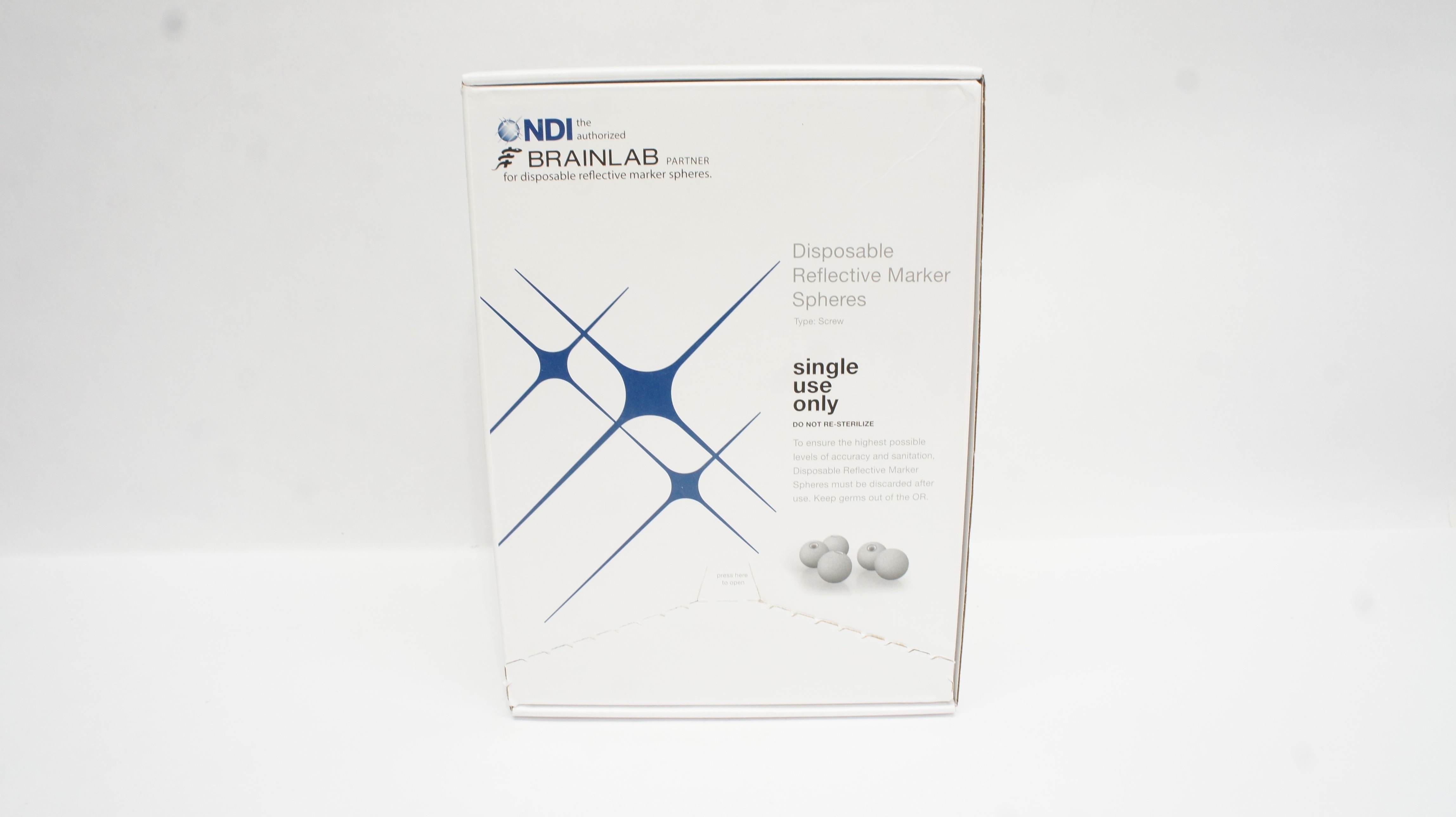 Brainlab 41773 Disposable Reflective Marker Spheres, Type Screw - Box of 30