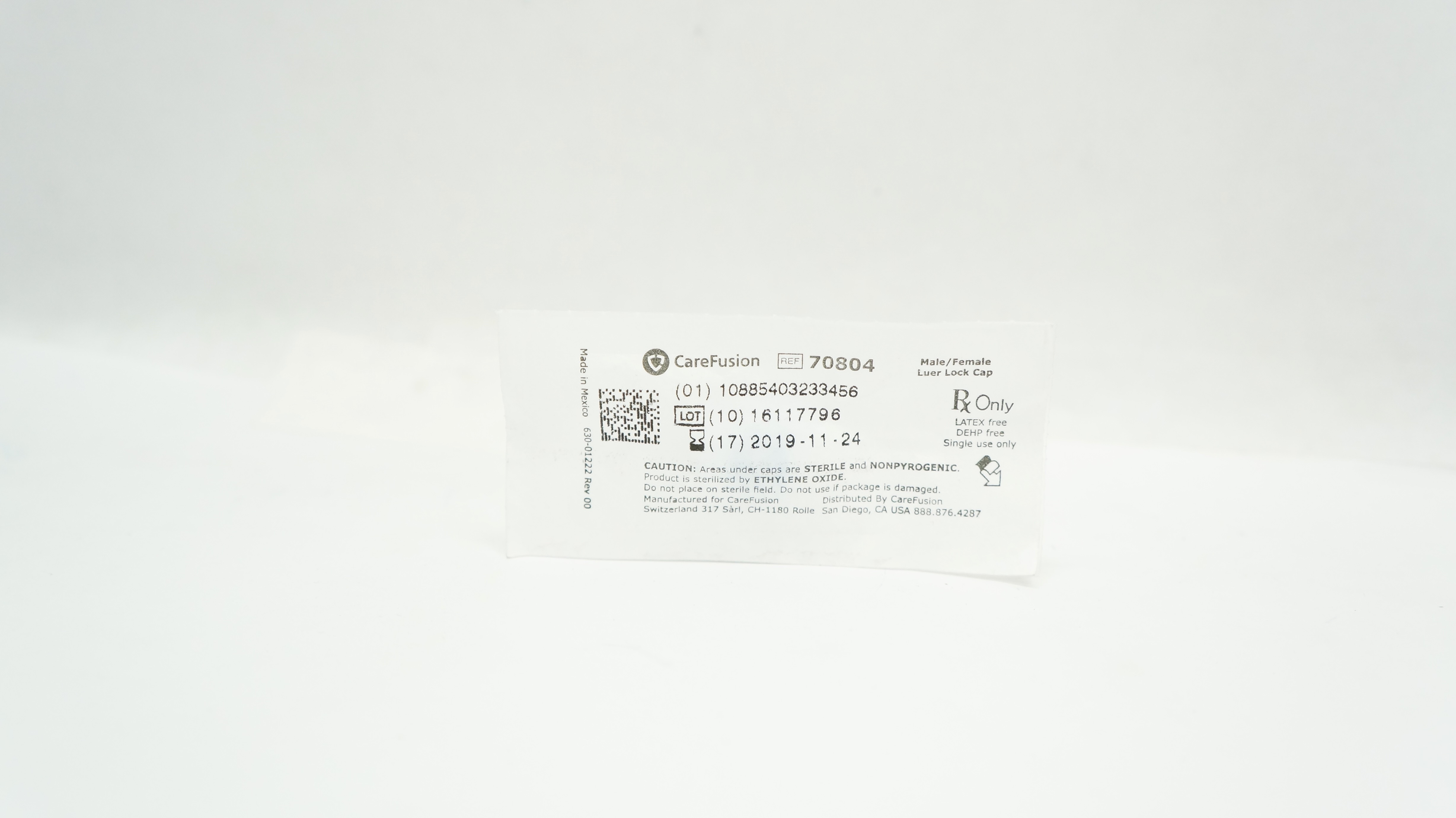 CareFusion 70804 Luer Lock Cap (x)