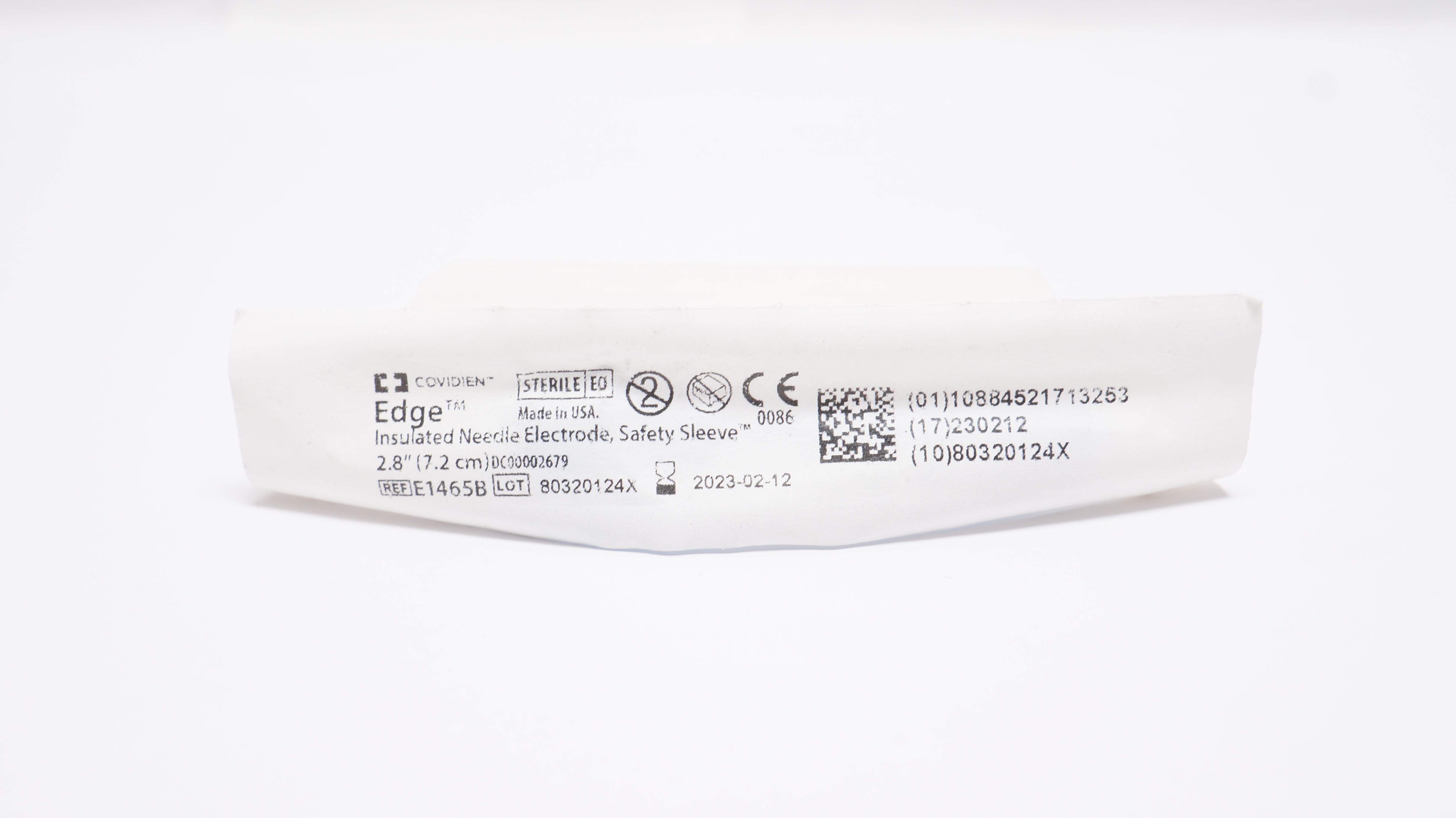 Covidien E1465B Edge Insulated Ndle Electrode Safety Sleeve 2.8inch (x)