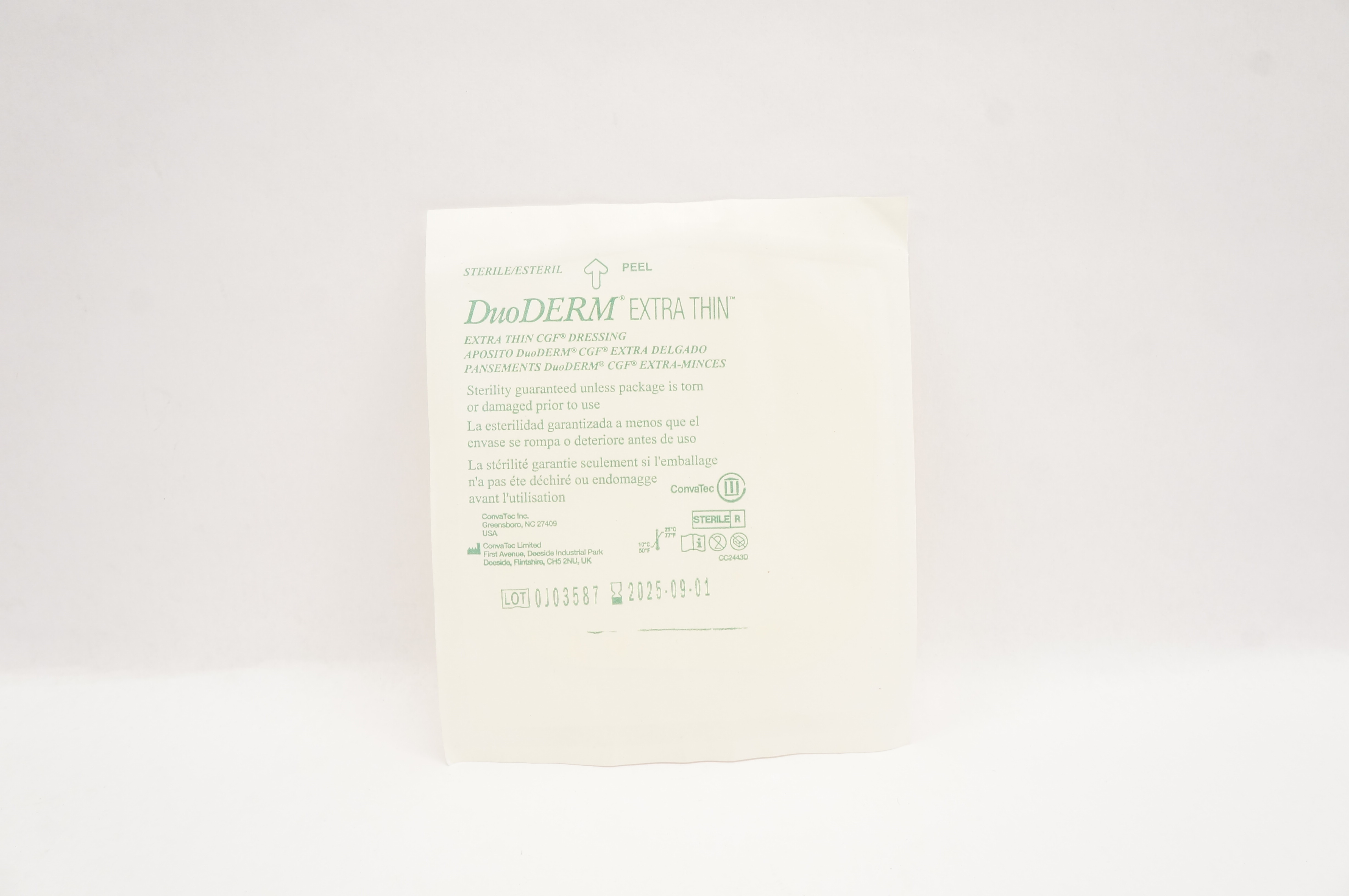 ConvaTec CC2443D DuoDerm Extra Thin CGF Dressing