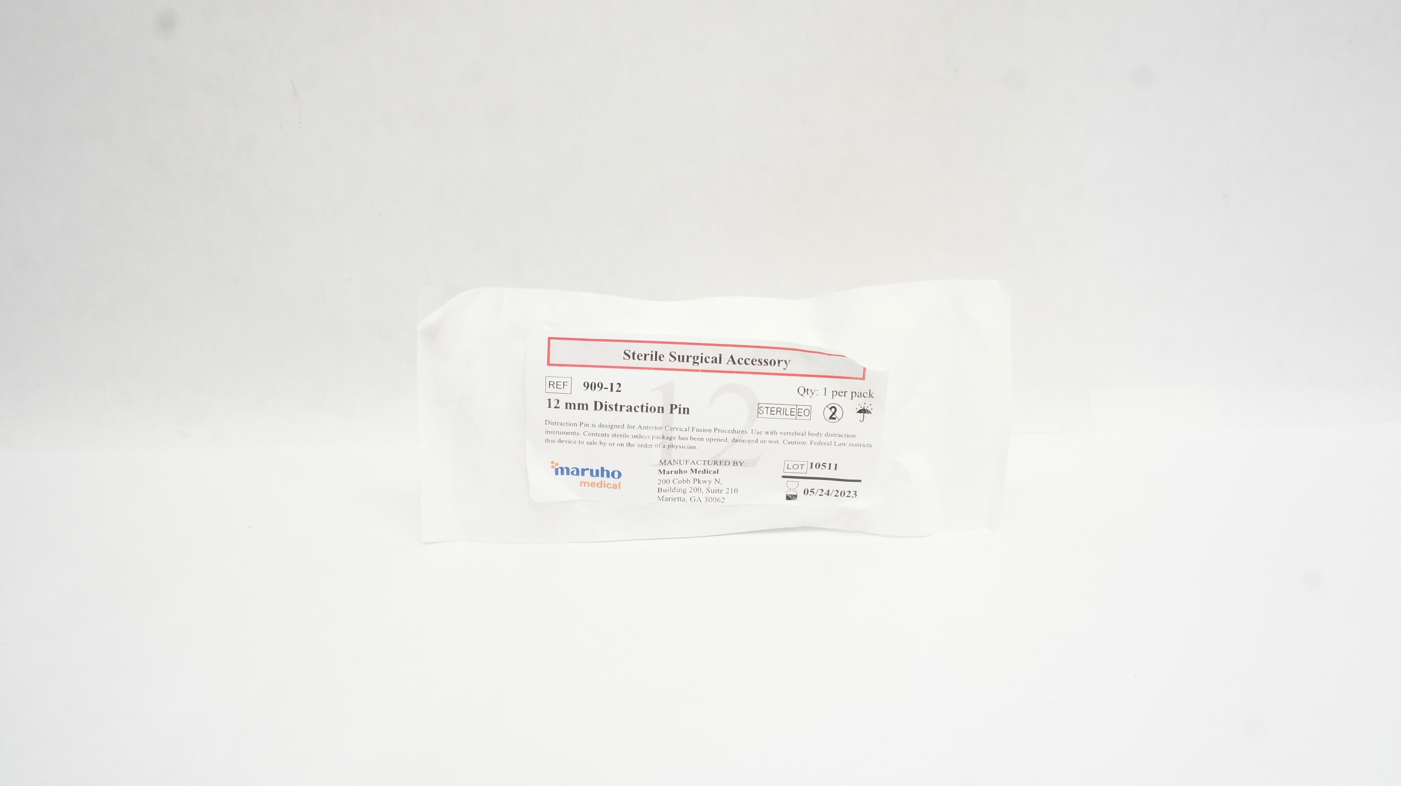 Maruho Medical 909-12 Distraction Pin 12mm (x)