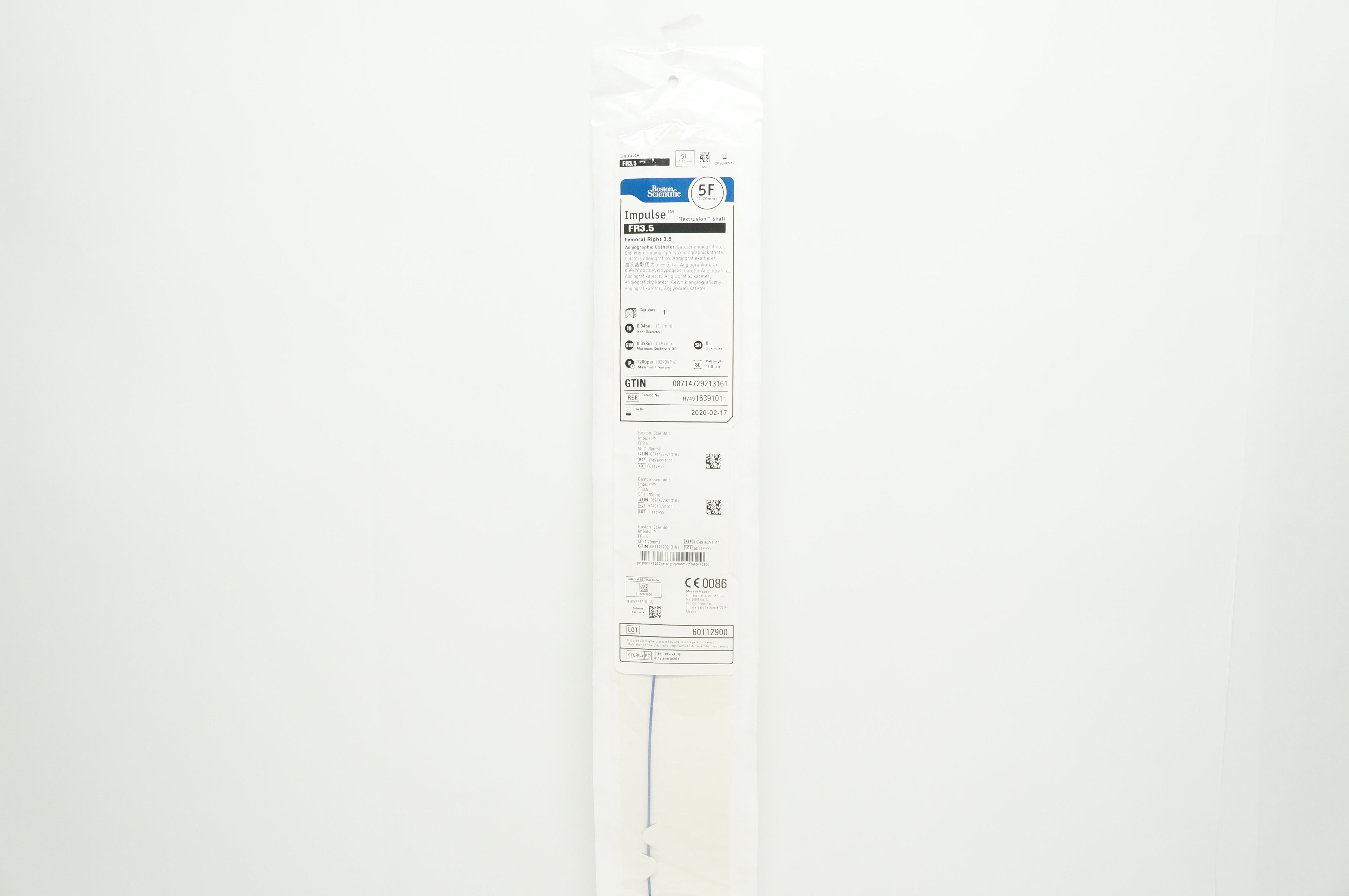 Boston Scientific 1639101 Cath. Impulse Flextrustion Shaft FR3.5, 5F (x)