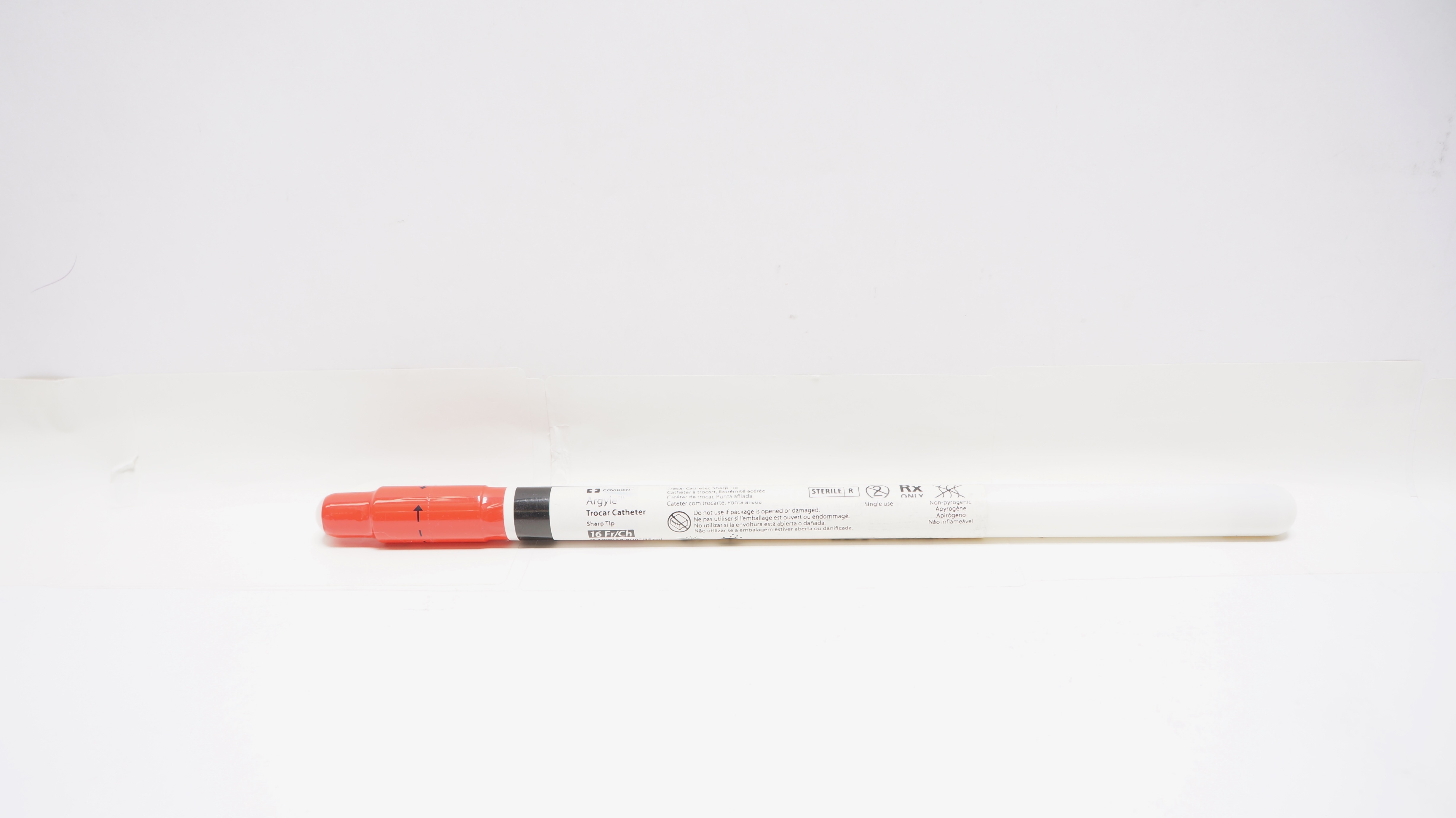 Covidien 8888561035 Argyle Trocar Cath. Sharp Tip 16Fr/Ch x 9-8/10inch (x)