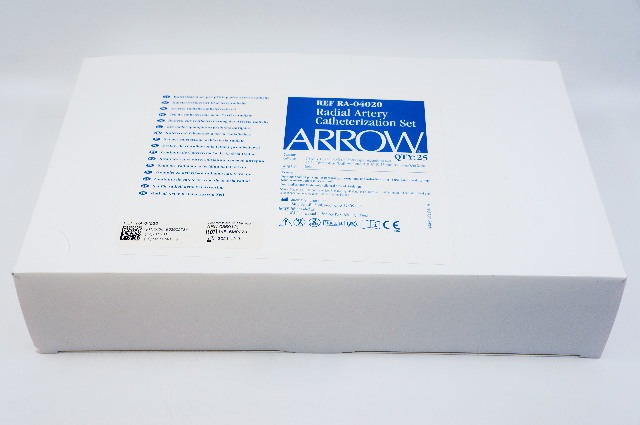 Arrow Int RA-04020 Radial Artery Catheterization Set 20Ga. x 1-3/4in ...