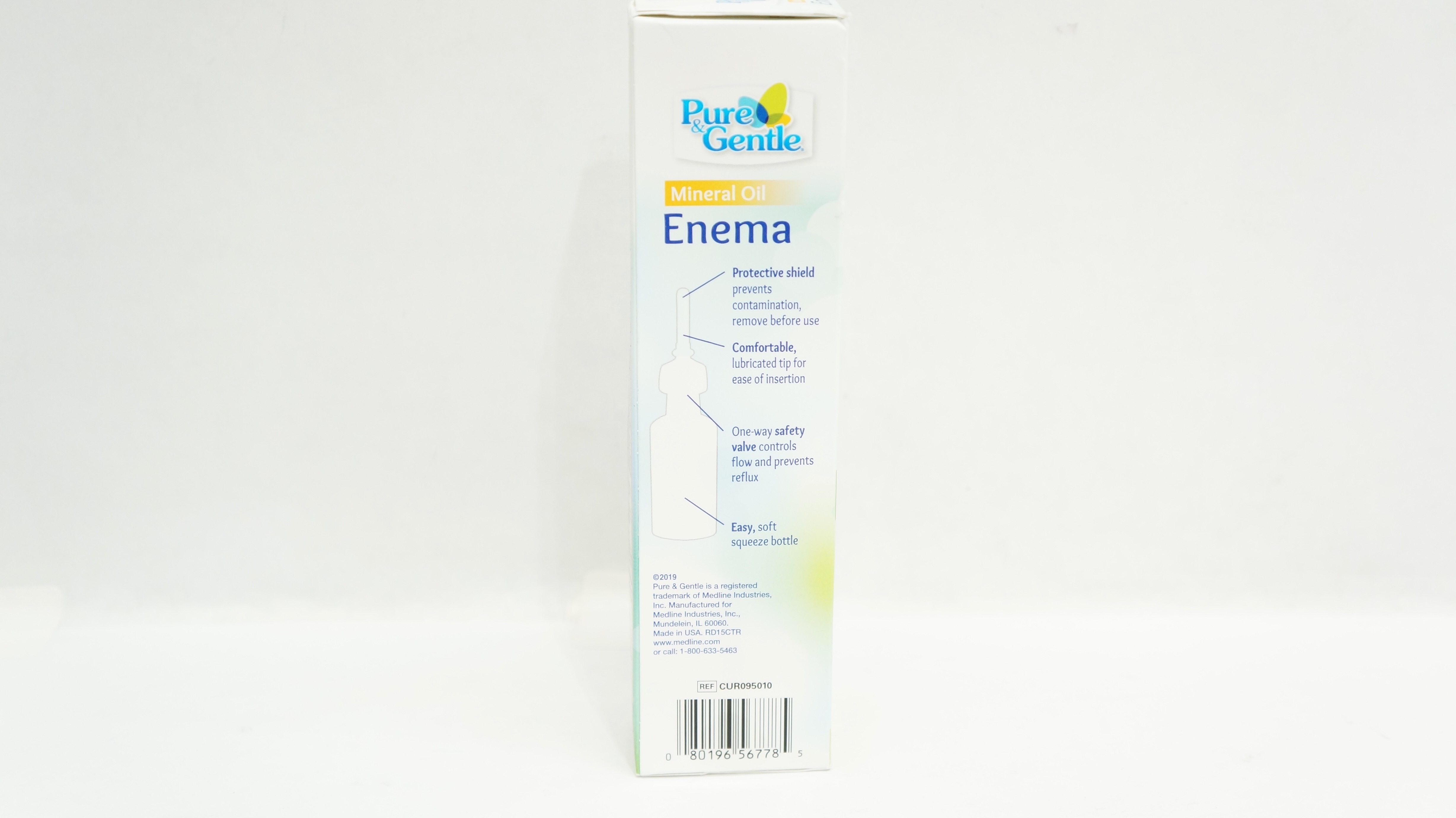 Medline CUR095010 Pure&Gentle Mineral Oil Enema Lubricant Laxative (x)