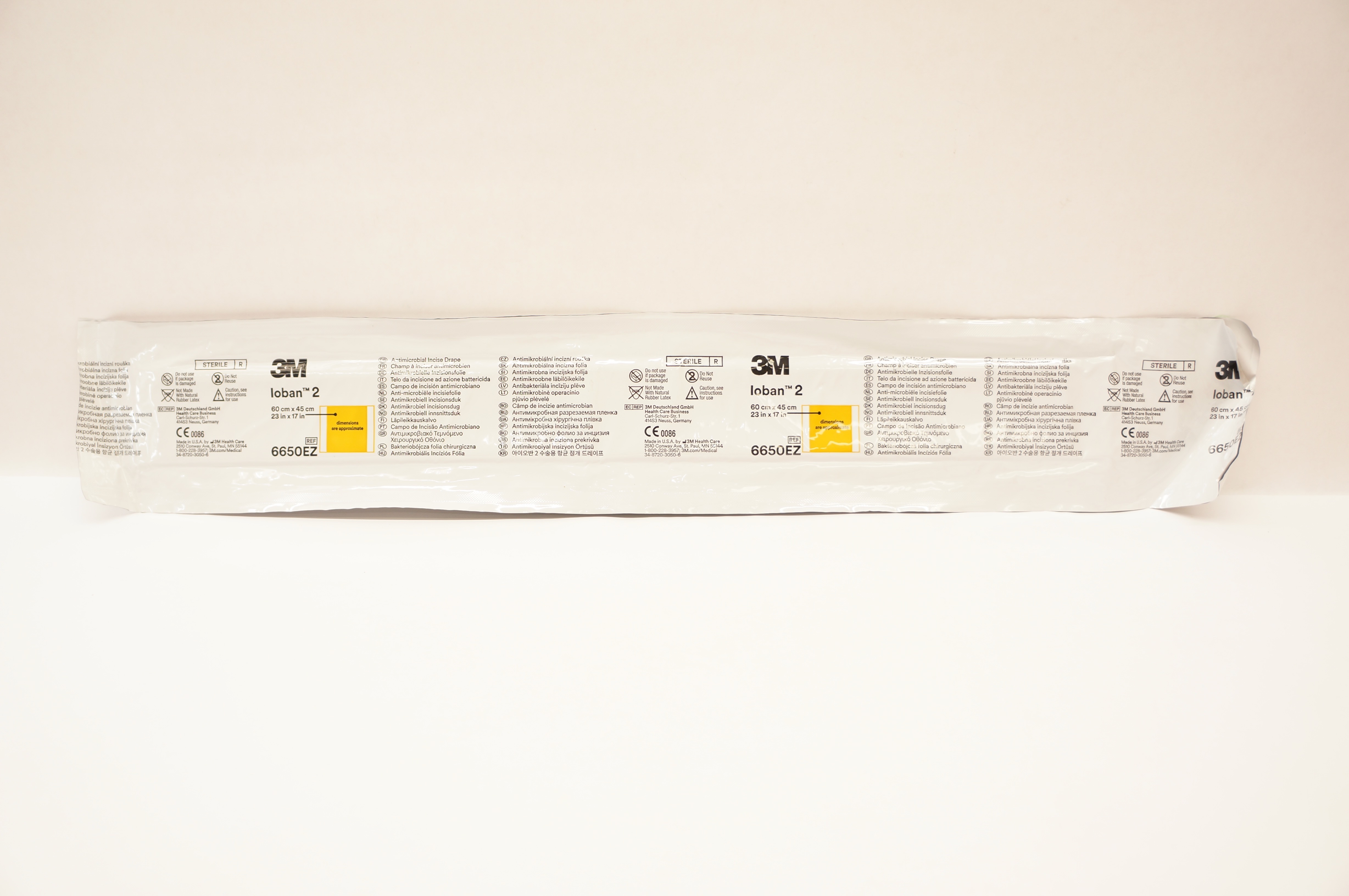 3M 6650EZ  Loban 2 Antimicrobial Incise Drape 23inch x 17inch (x)