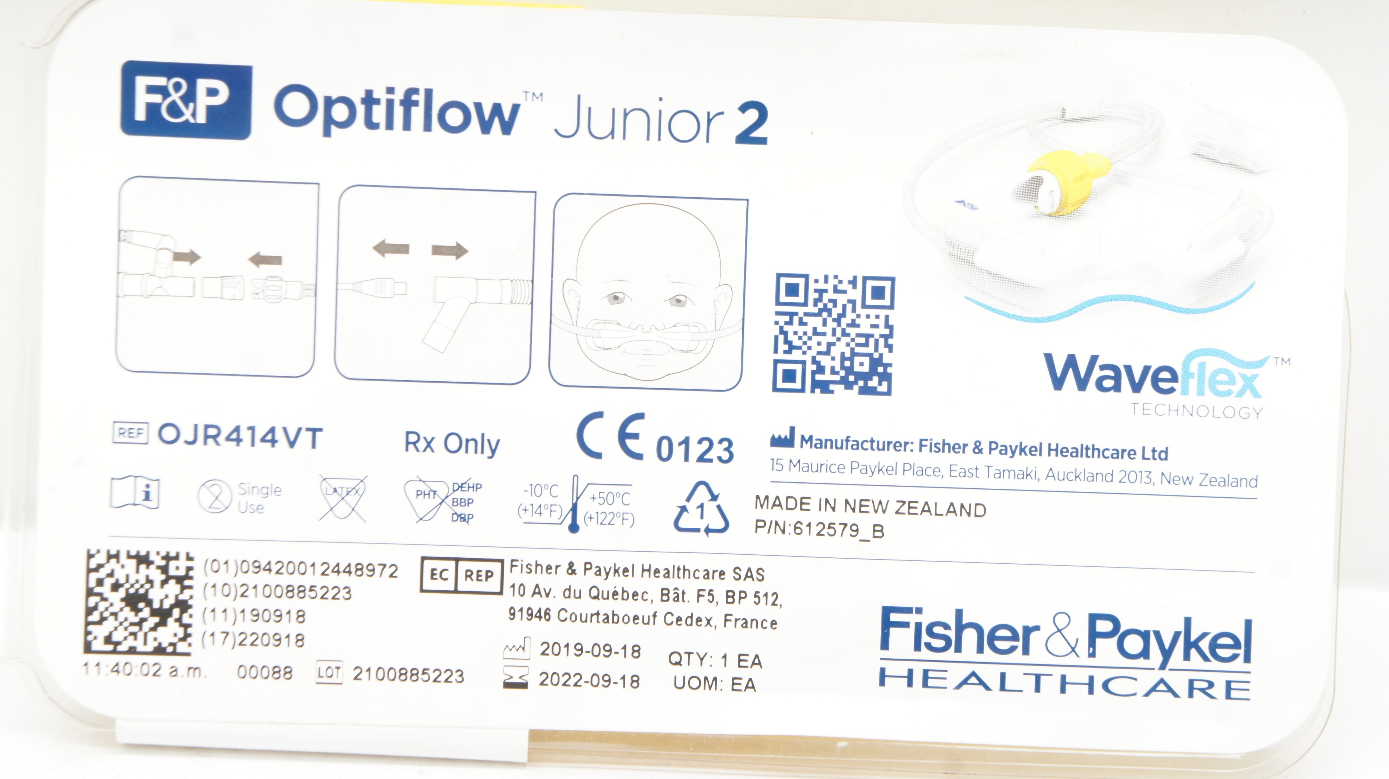 Fisher&Paykel OJR414VT WaveFlex Optiflow Junior 2 Ventilator