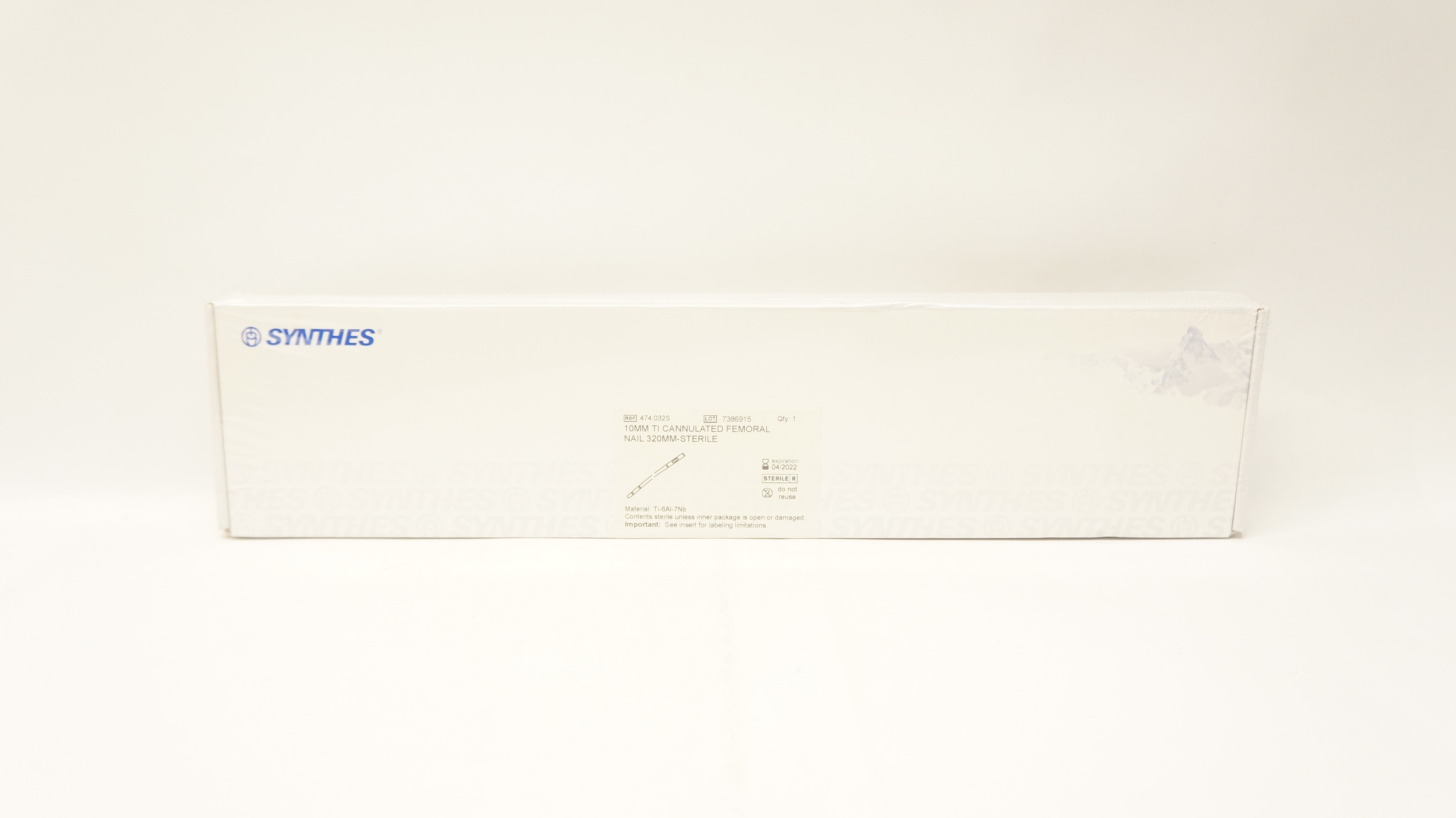 Synthes 474.032S 10mm Ti Cannulated Femoral Nail 320mm