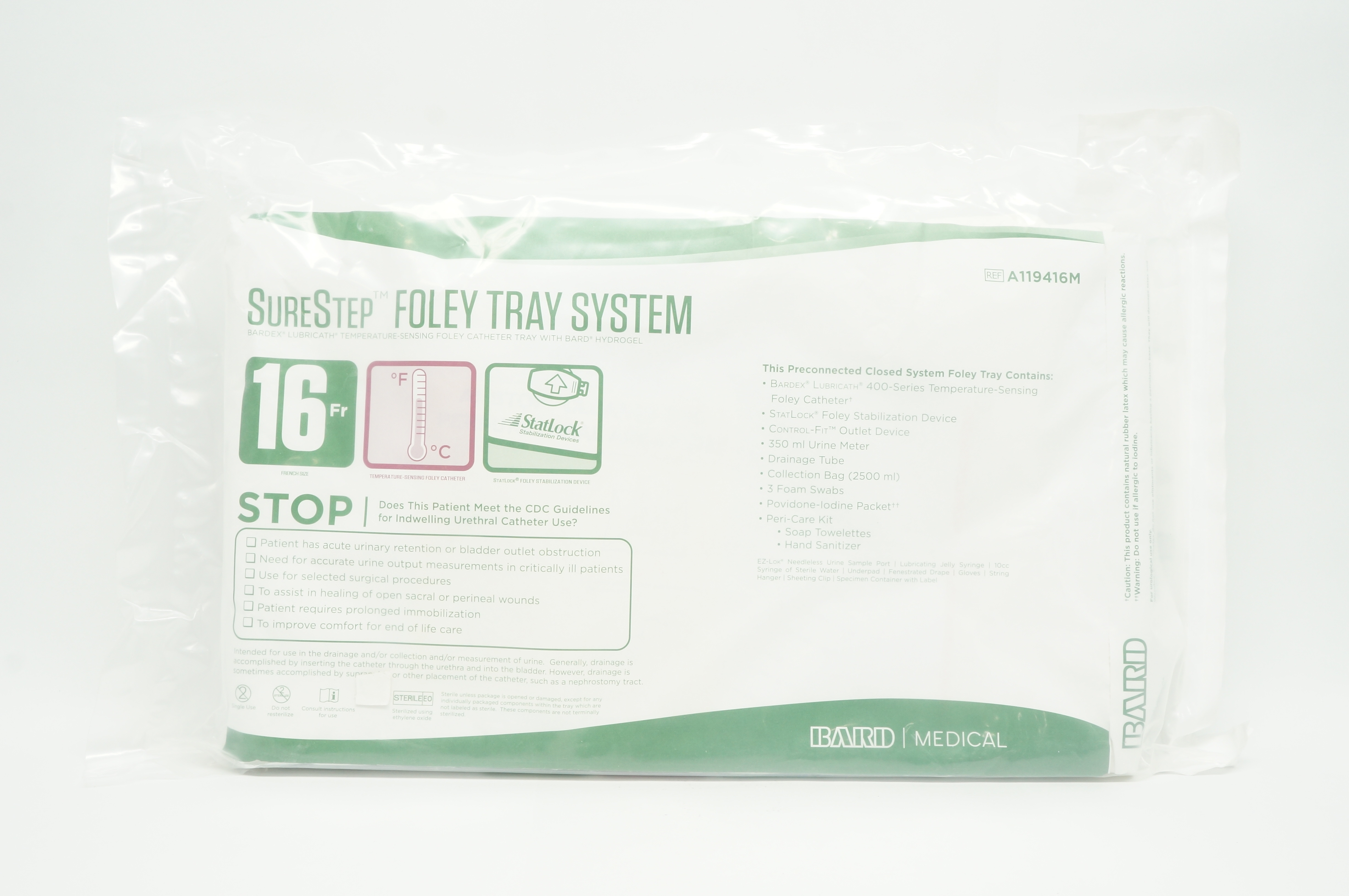 Bard A319416AM SureStep Foley Tray System 16Fr.