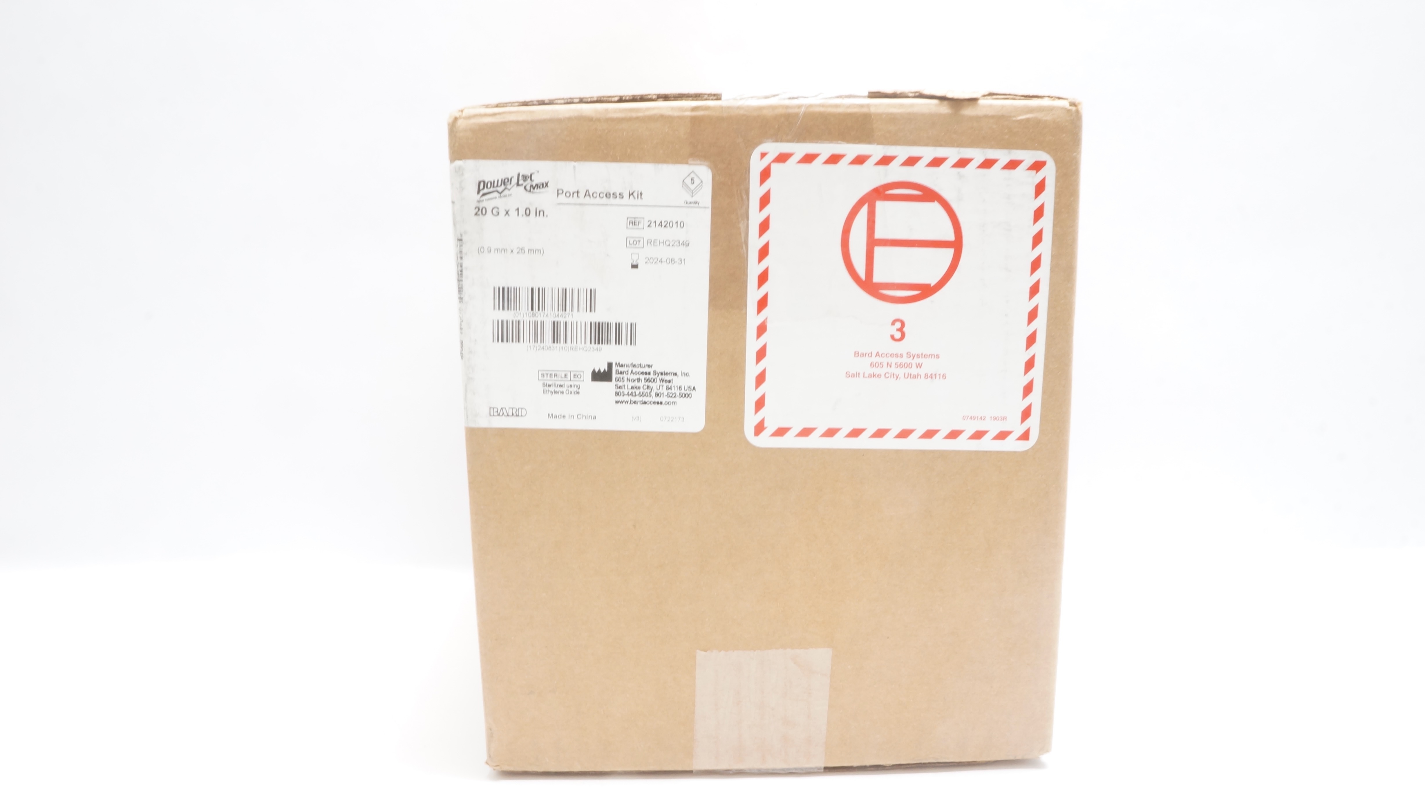 Bard 2142010 PowerLoc Max Port Access Kit 20G x 1.0inch (x) - Box of 5
