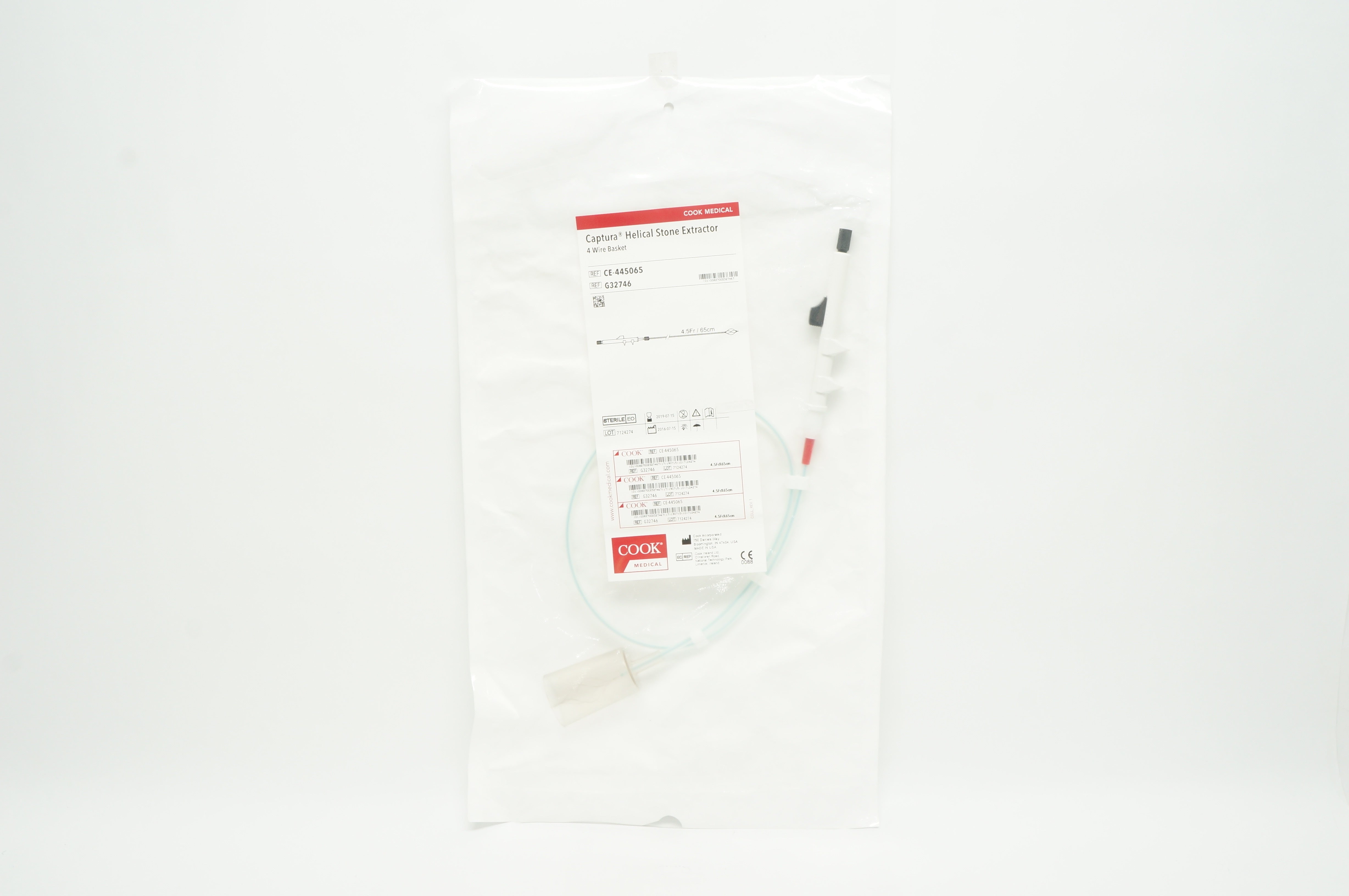 Cook Medical G32746 Helical Stone Extractor 4 Wire Basket 4.5 Fr./65cm (x)