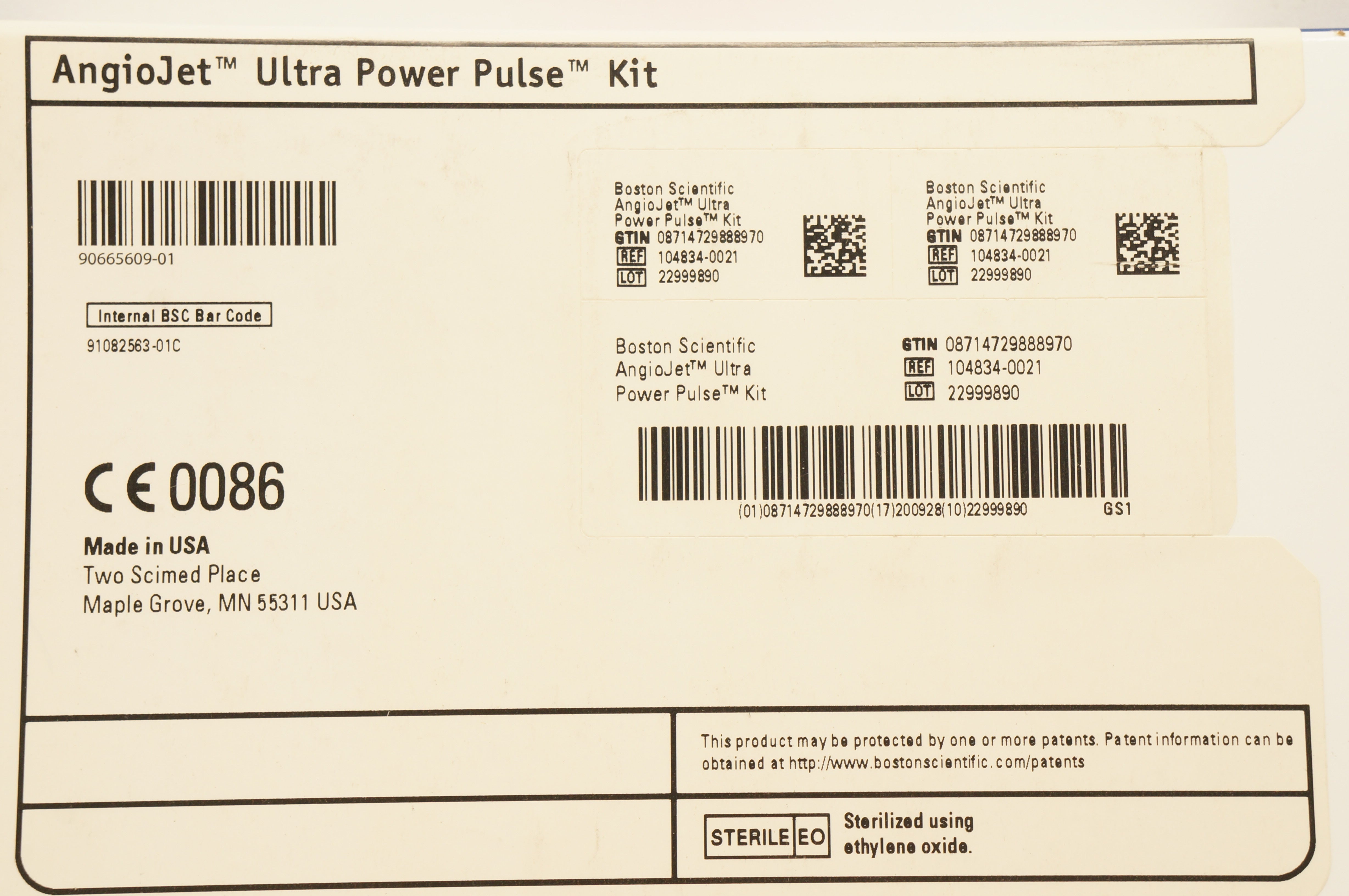 ◆ゆっち◆ Boston Scientific 104834 AngioJet Ultra Power Pulse Kit