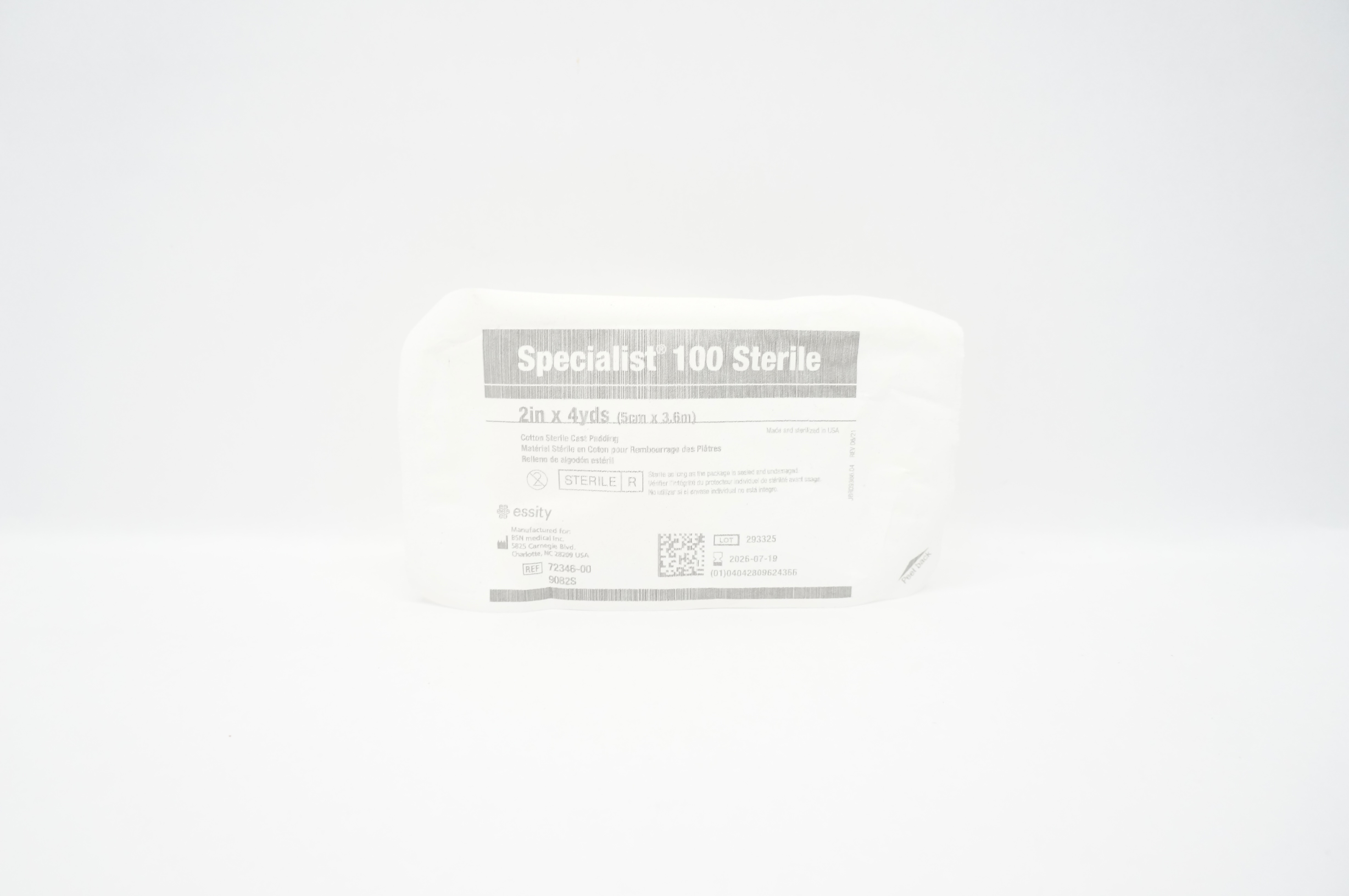 BSN 9082S Specialist Cotton Sterile Cast Padding 2inch x 4yds - Pack of 100