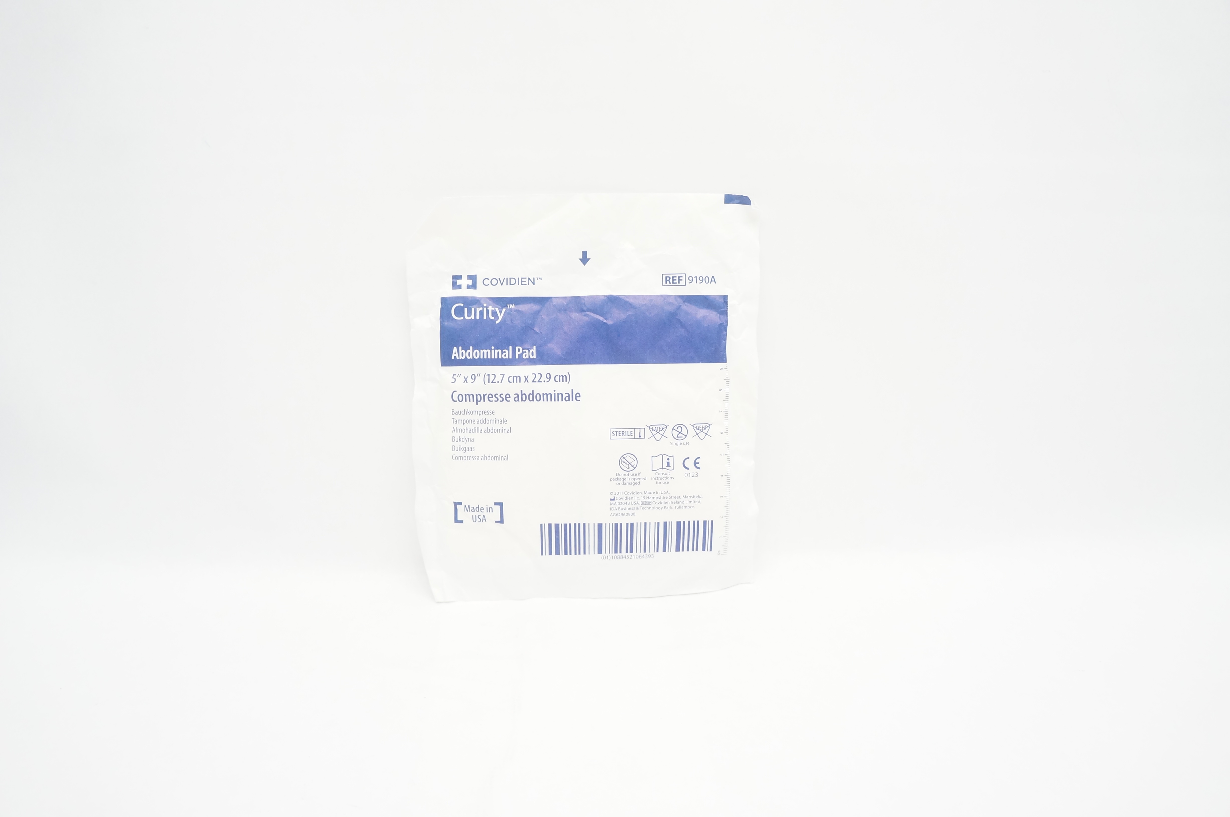Covidien 9190A Curity Abdominal Pad 5inch x 9inch