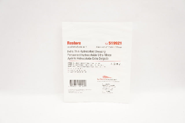 Hollisterwoundcare 519921 Restore Extra Thin Hydrocolloid Dressing 4inch x 4inch