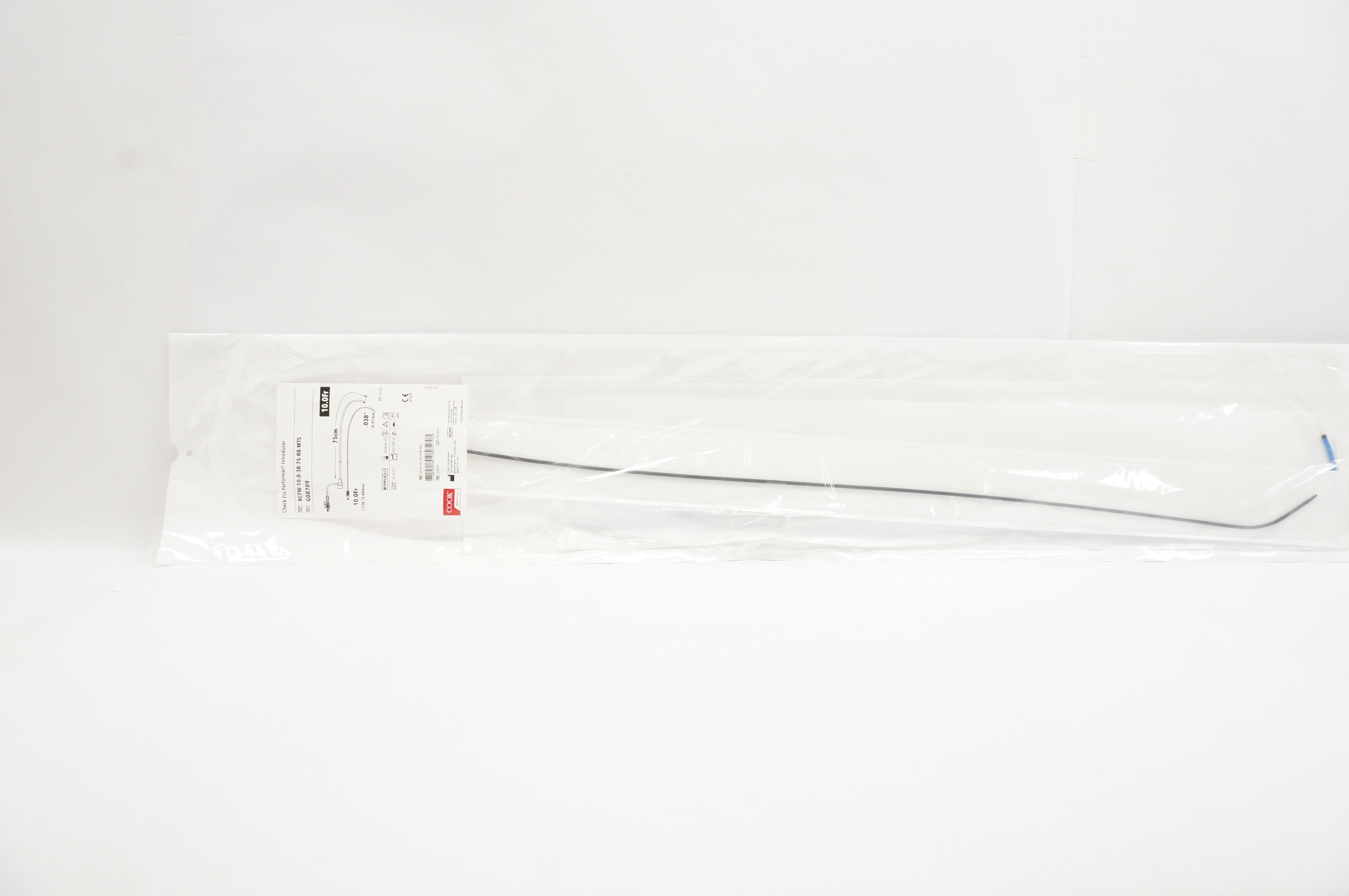 Cook Medical G08709 Check-Flo Performer Introducer 10.0Fr x .038inch x 75cm