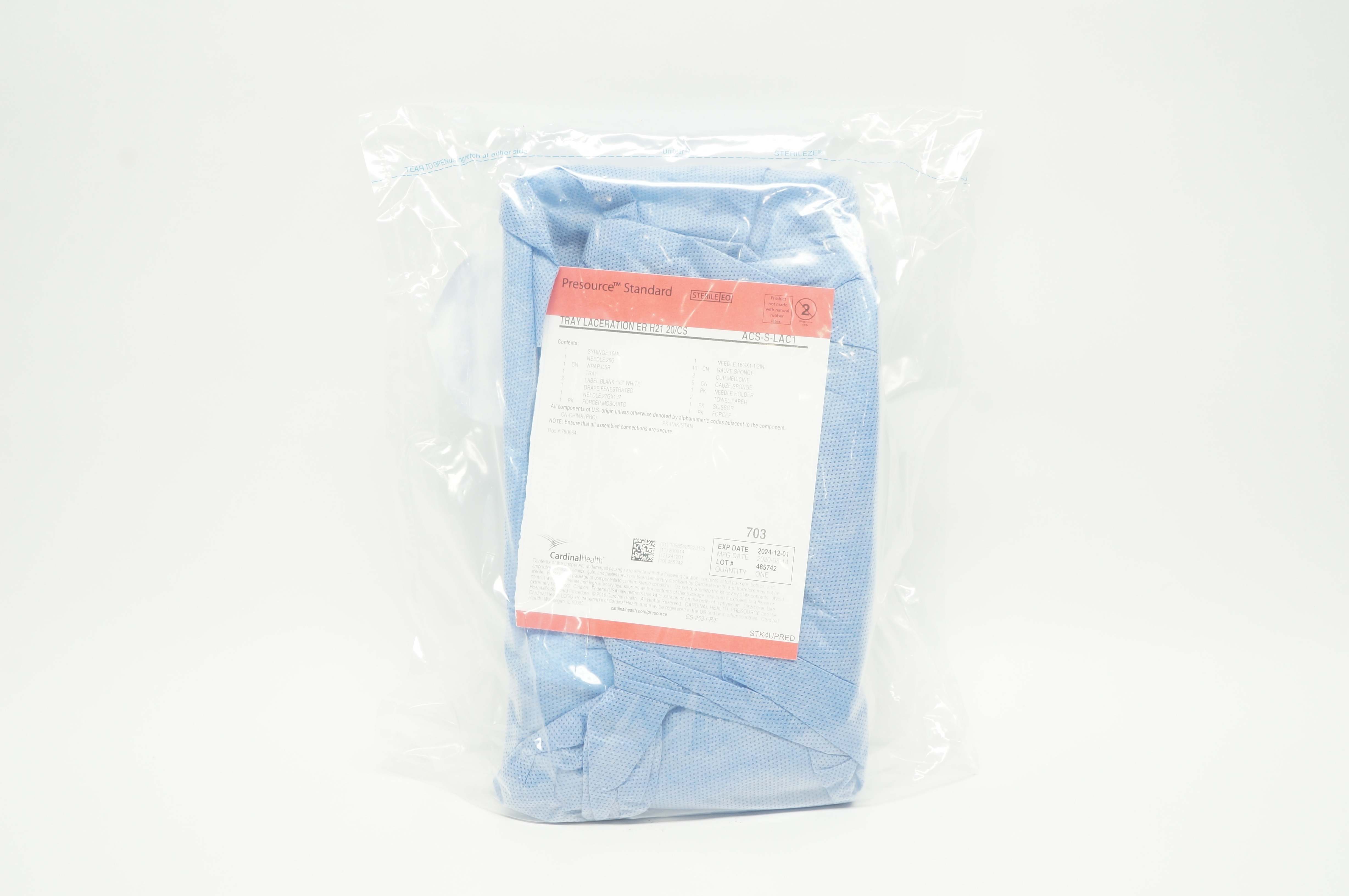 Medline DYNJP3040A Laparotomy Pack V, Level 4, 121inch x 102inch x 78inch