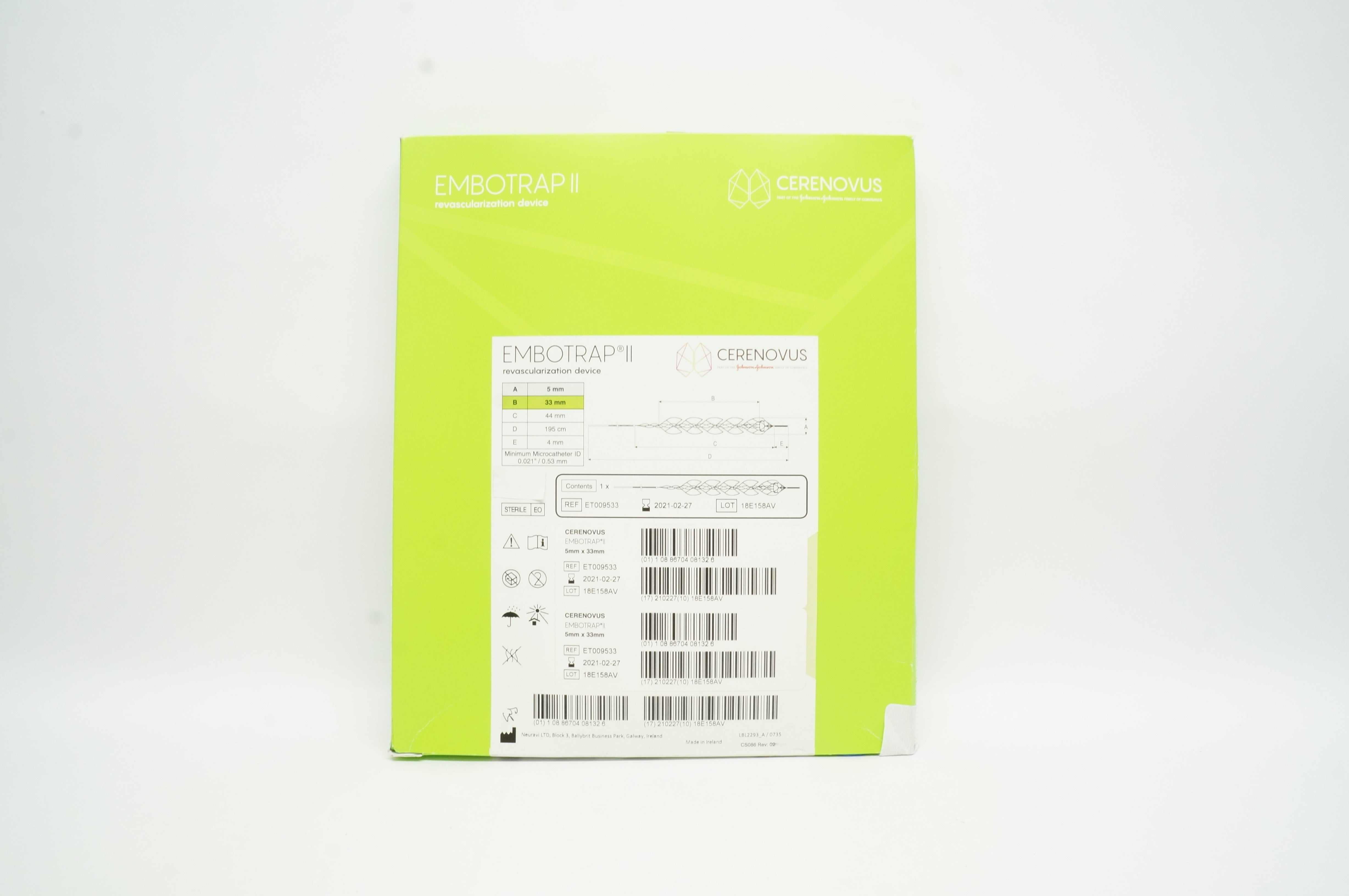 【裁断済み】インプラントレストレーション vol. III Cerenovus ET009533 Embotrap II Revascularization Device (x)