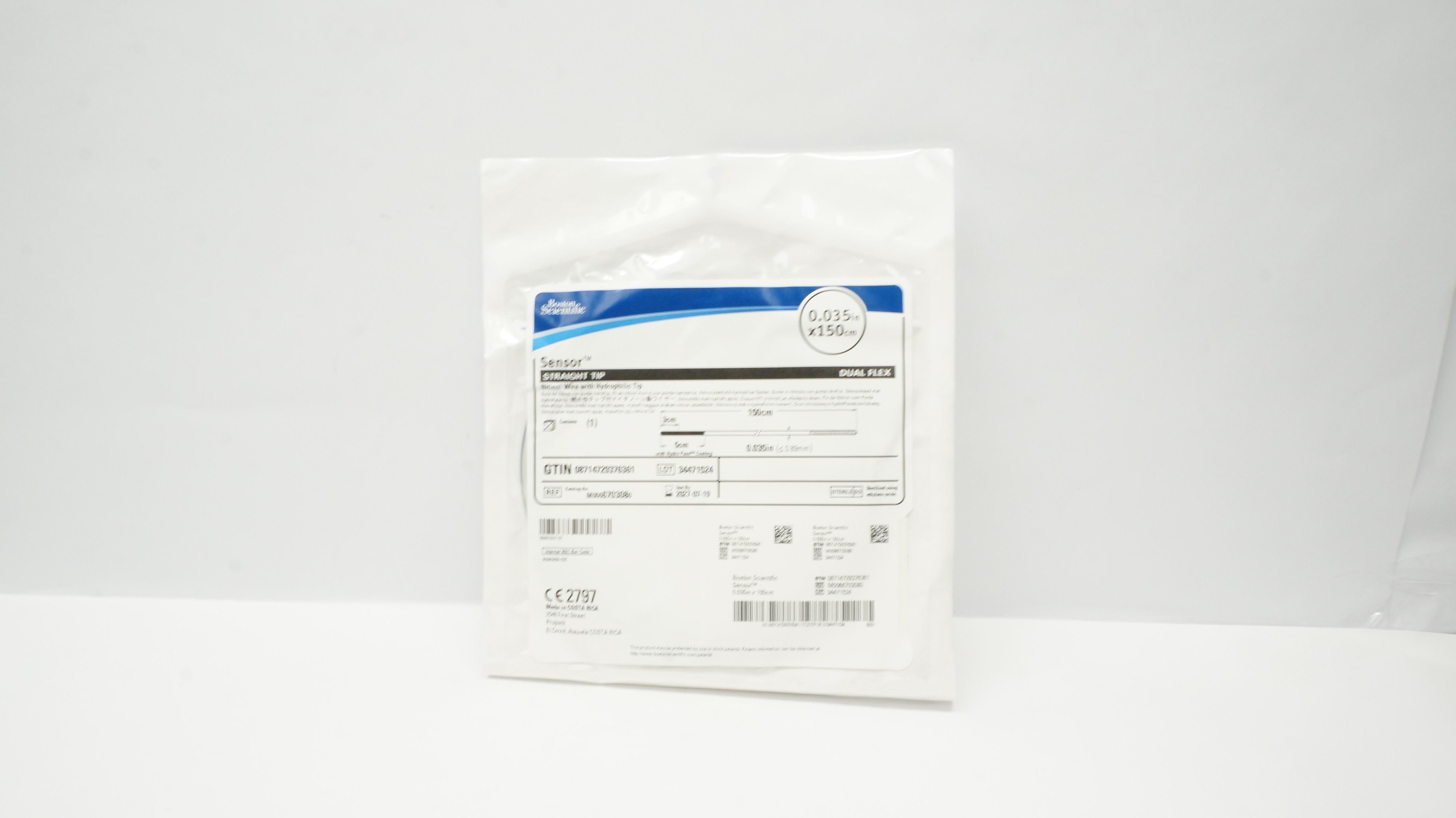 Boston Scientific 670308 Sensor Nitinol Wire Straight Tip 0.035inch x 150cm