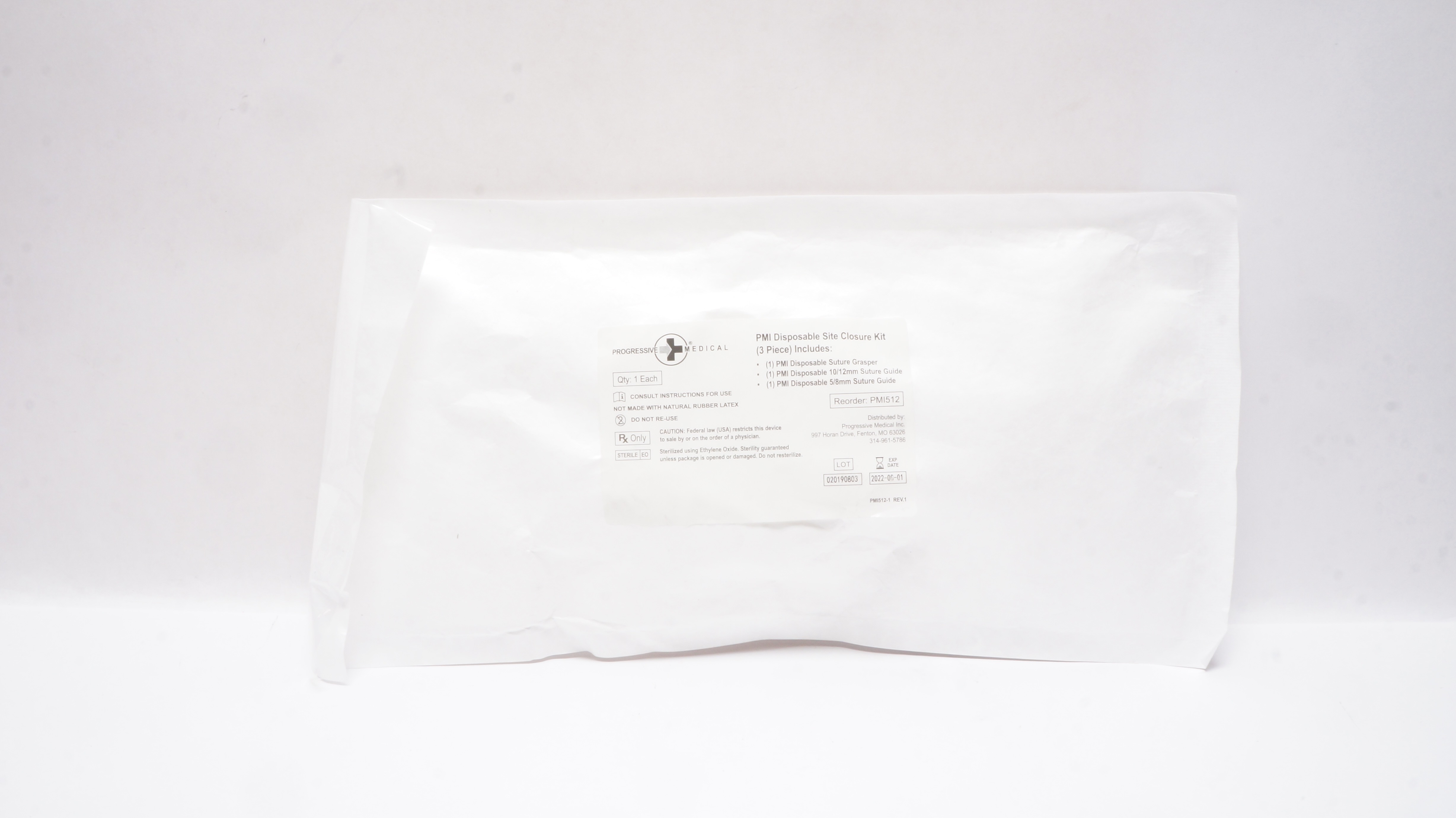 Progressive Medical PMI512 PMI Disposable Site Closure Kit