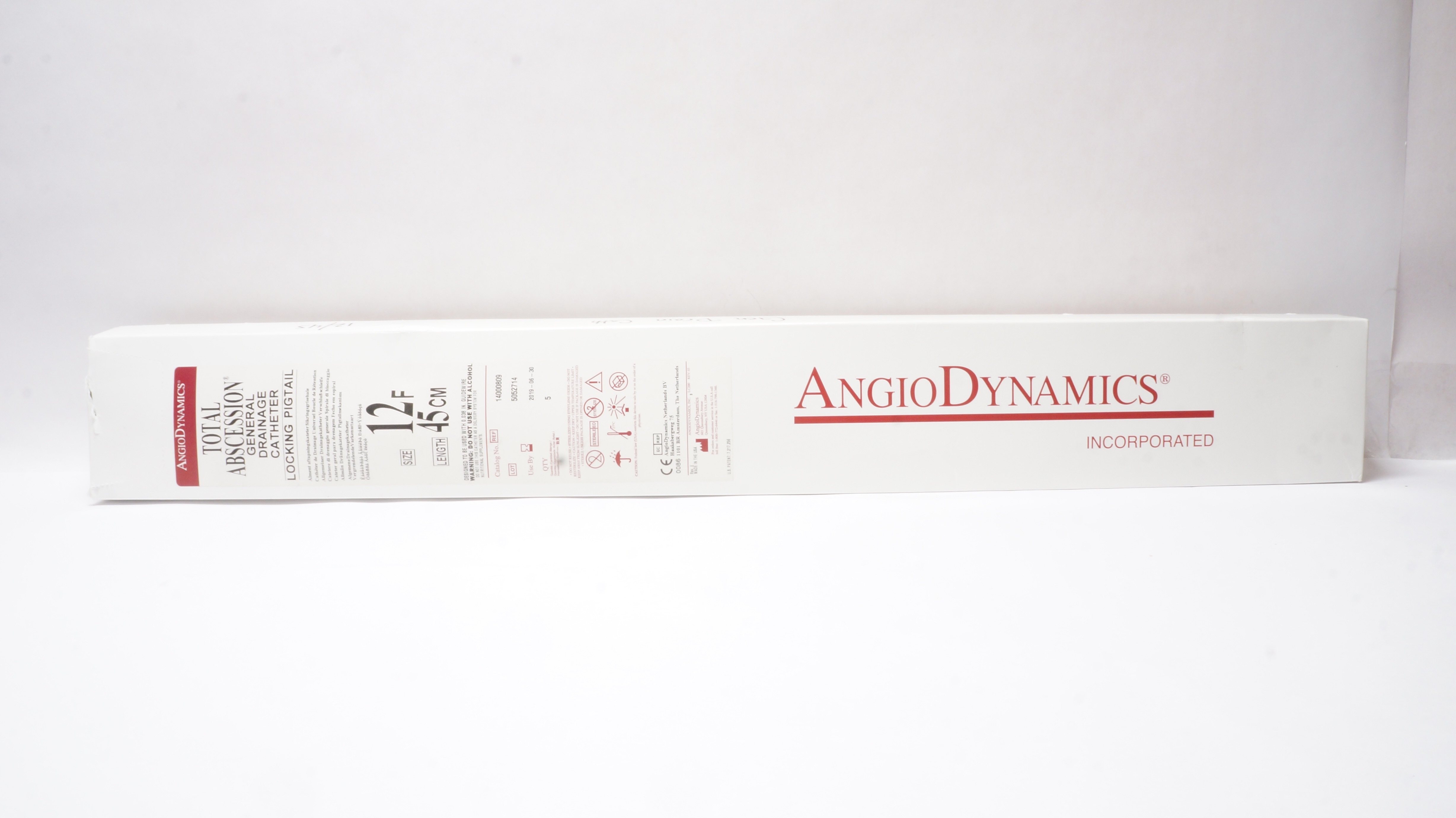 AngioDynamics 14000809 Total Abscession General Drainage Cath.,12F x 45