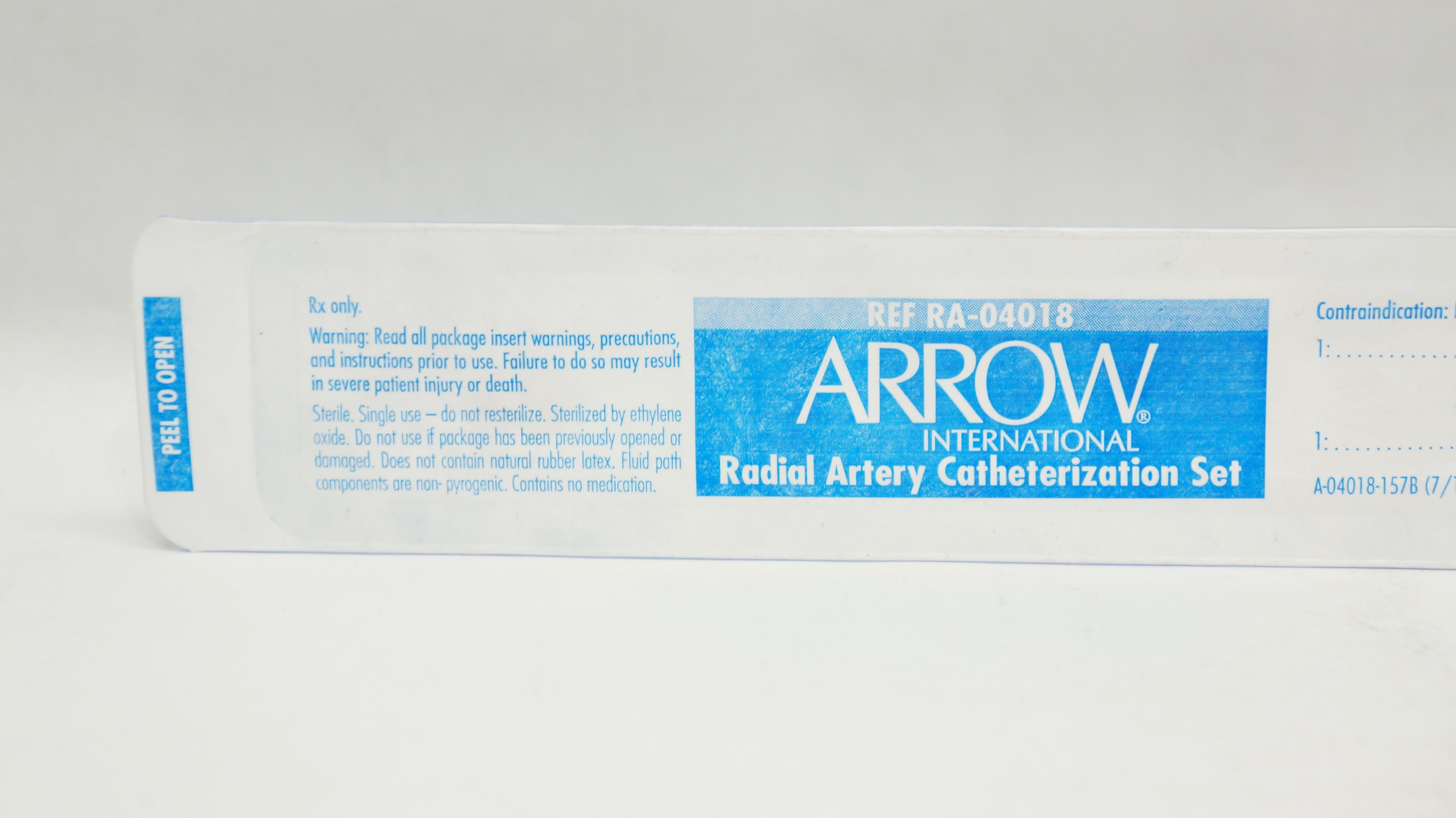 Arrow FA-04018 Radial Arterial Catheterization Set 18Ga x 4-3/4 inch (x)