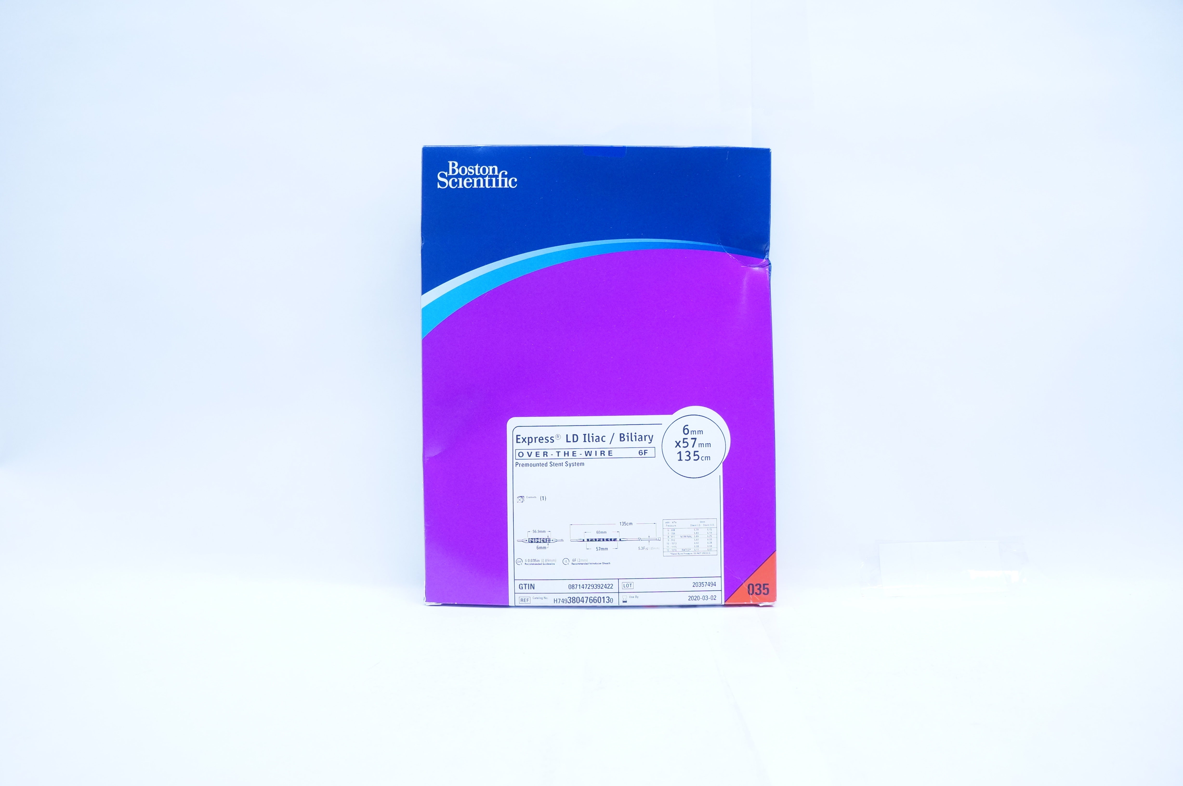 Boston Scientific H74938047660130 Express LD Iliac/Biliary 6mm x 57mm 135cm (x)