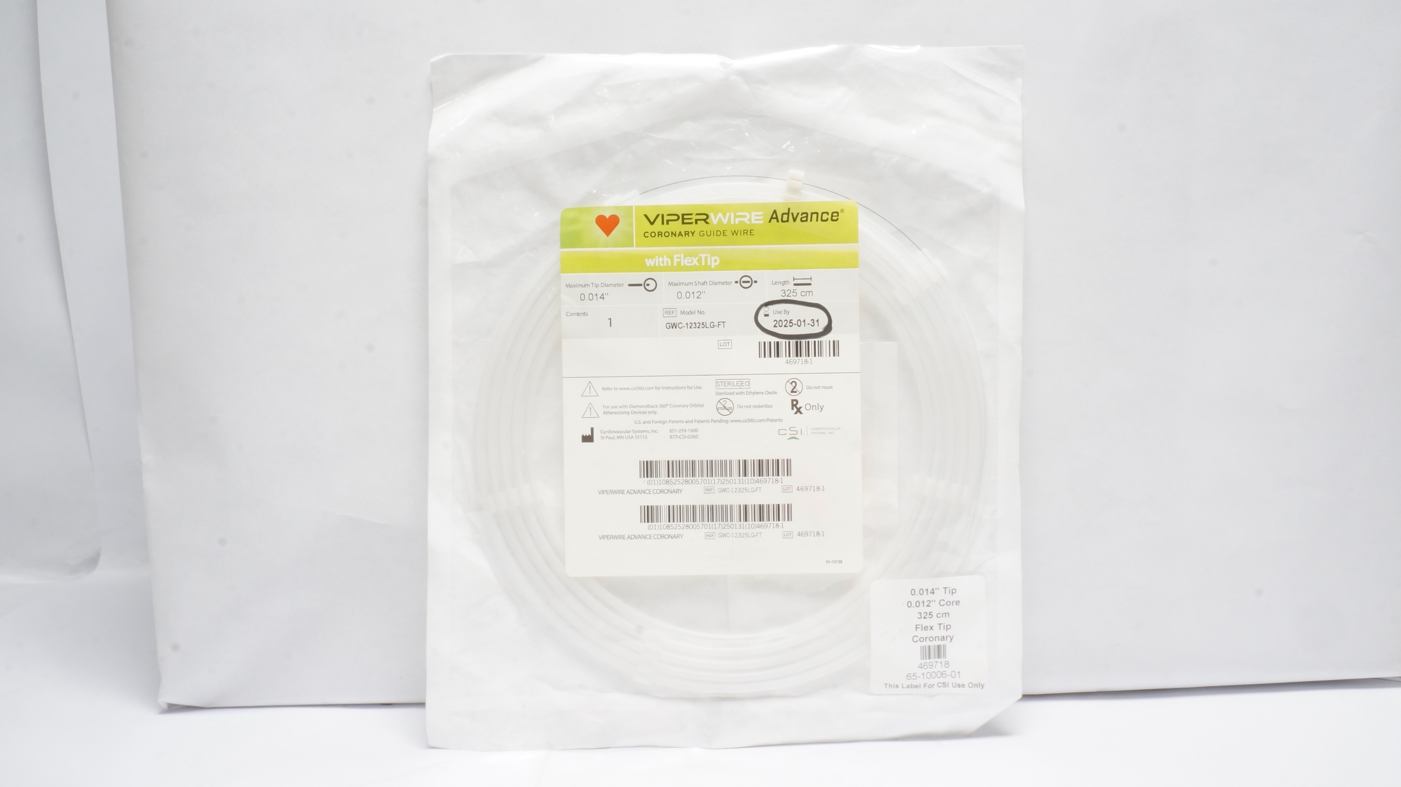 Cardiovascular System GWC-12325LG-FT ViperWire Advance Coronary Guide Wire (x)