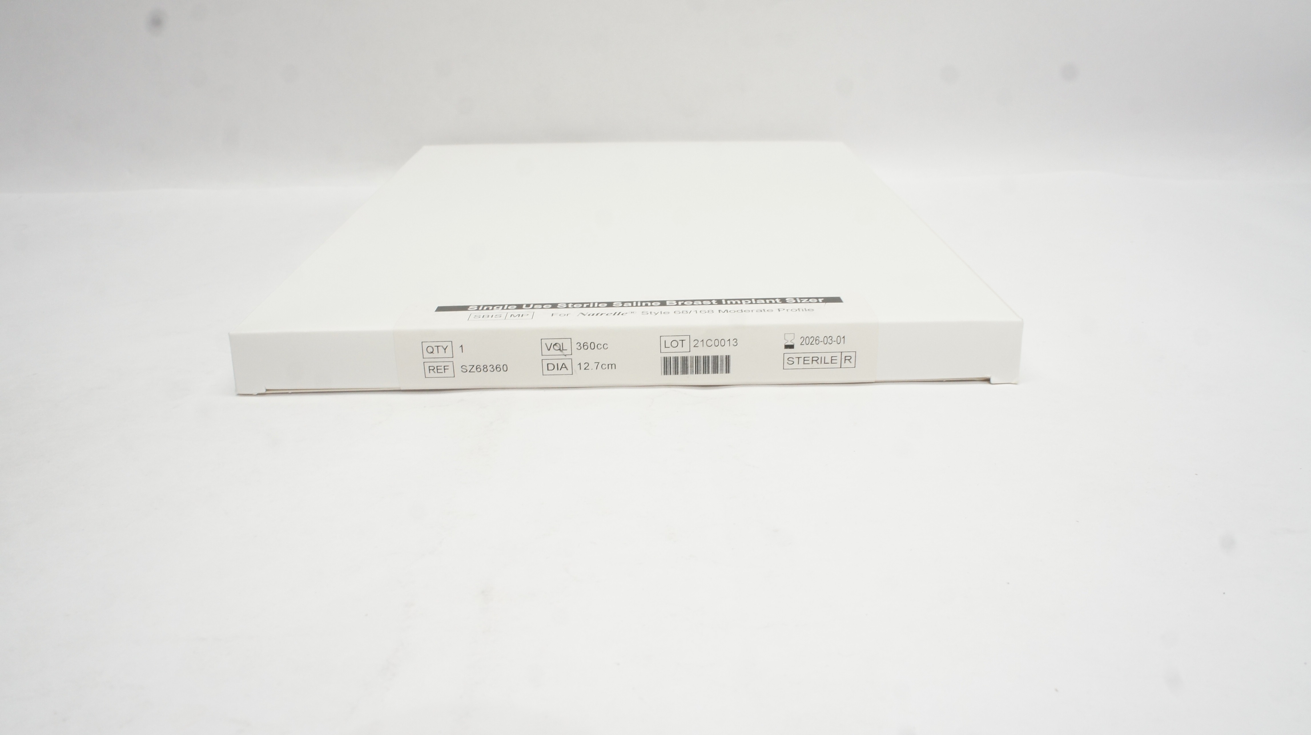 Allergan SZ68360 Natrelle Sterile Breast Implant Sizer 360cc x 12.7cm