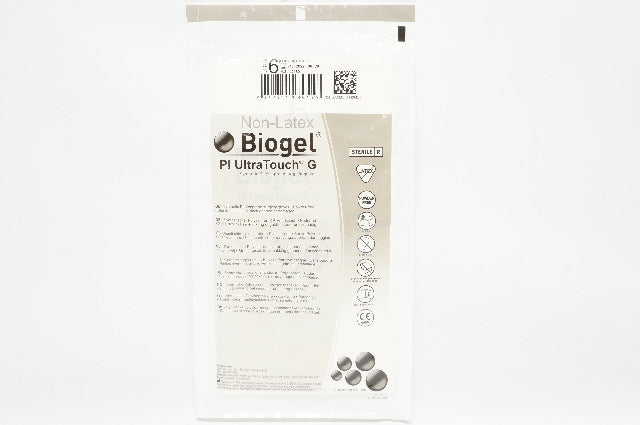 Molnlycke 42160 Biogel Pl UltraTouch G Synthetic Surgical Gloves, Size 6