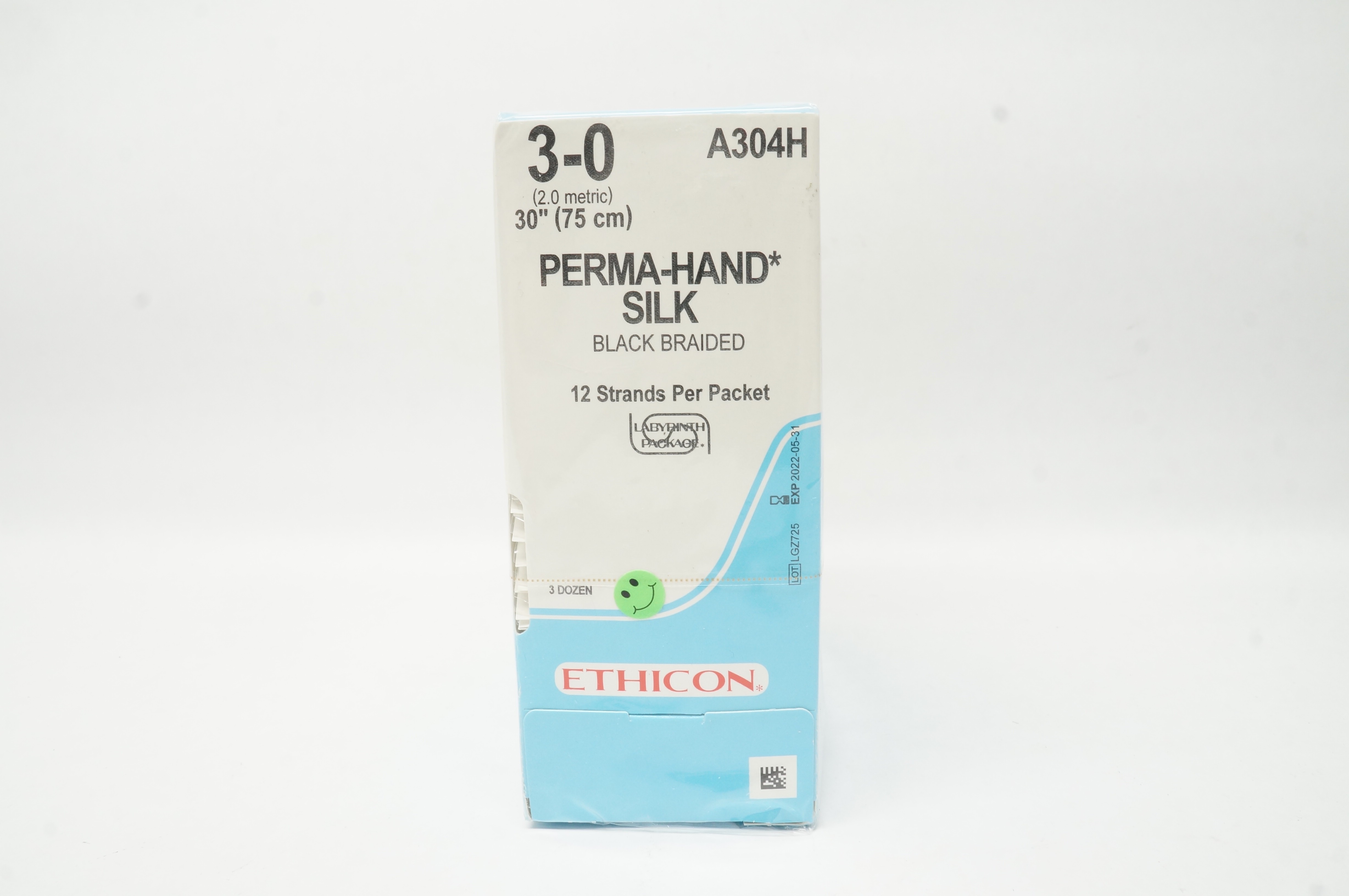 Ethicon A304H 3-0 Perma-Hand Silk 30inch - Box of 36 (x)